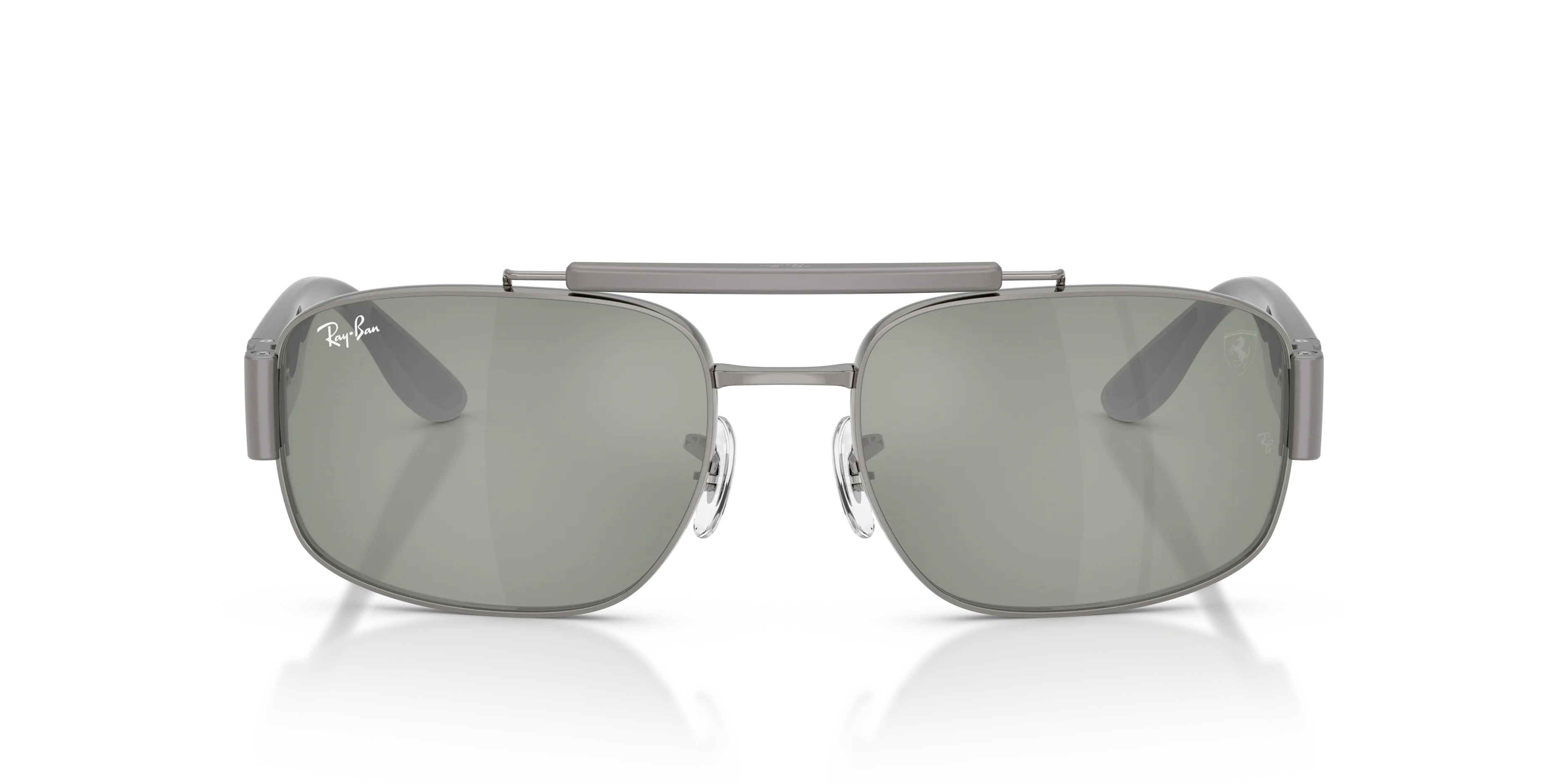 Ray - Ban RB3797M F14240 Occhiali da sole Metallo Grigio Verde Squadrata Specchiate - immagine 3