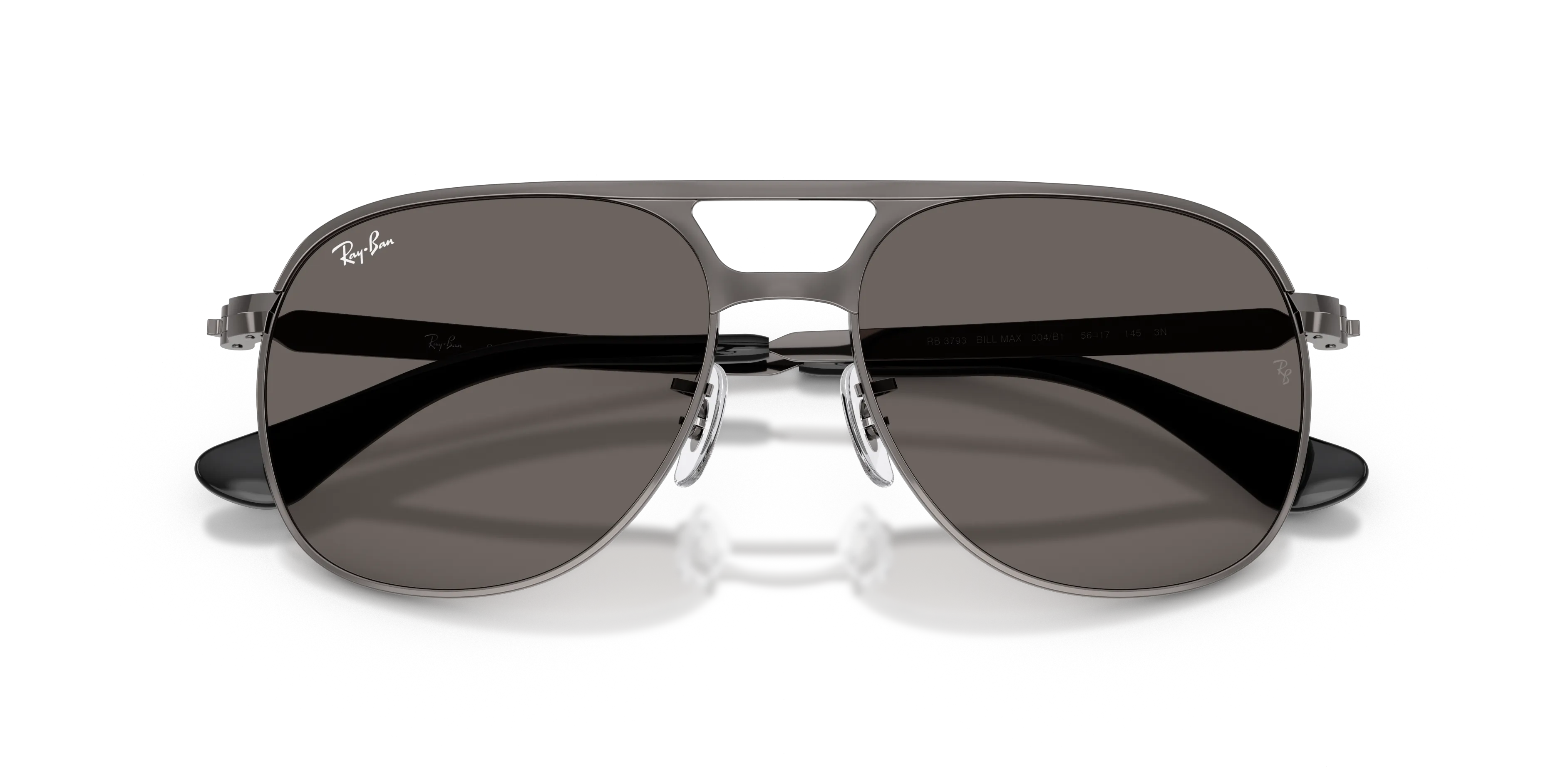 Ray - Ban RB3793 BILL MAX 004/B1 Occhiali da sole Metallo Grigio Grigio Squadrata Normale - immagine 2
