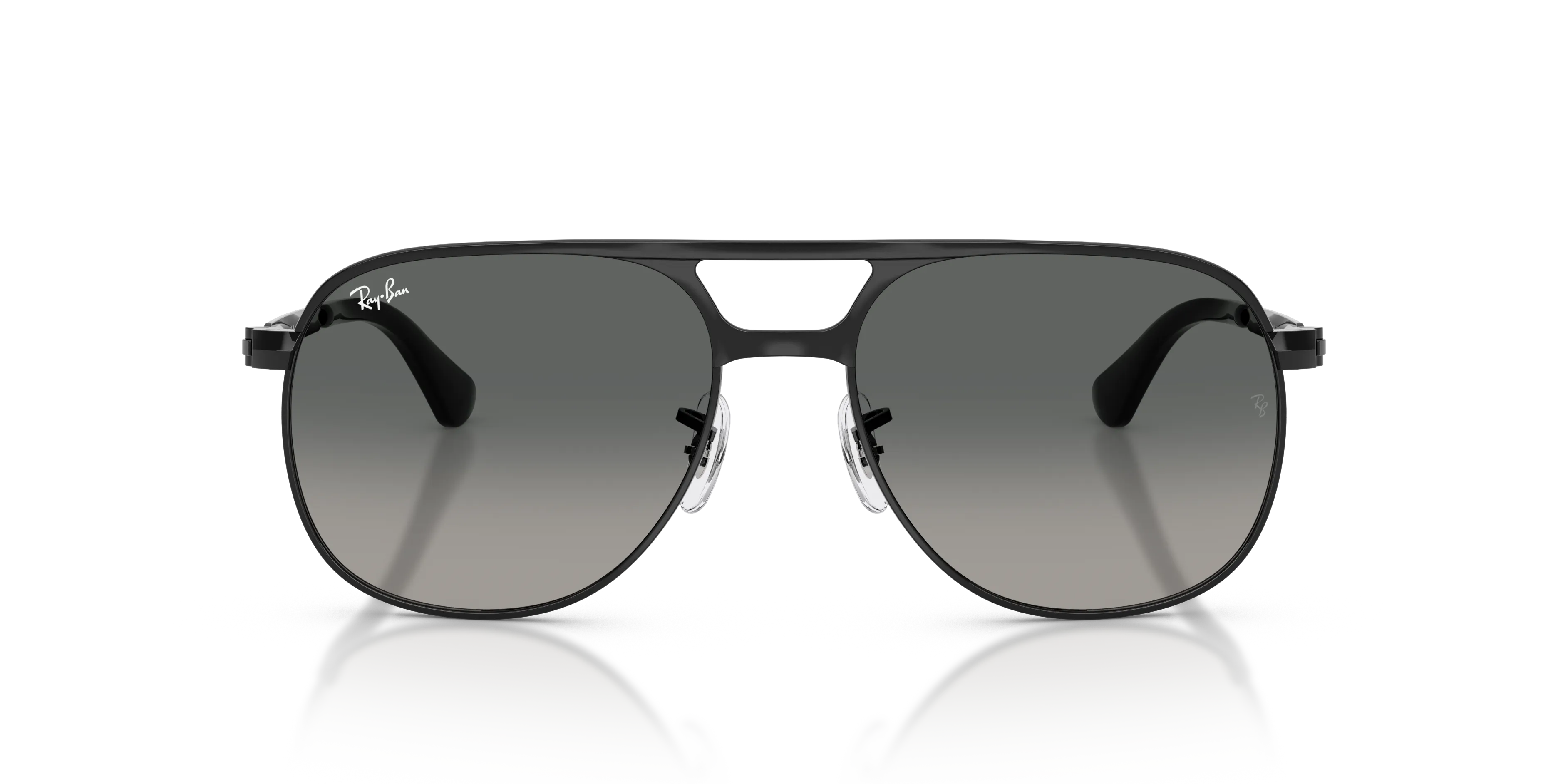 Ray - Ban RB3793 BILL MAX 002/71 Occhiali da sole Metallo Nero Grigio Squadrata Normale Sfumato - immagine 3