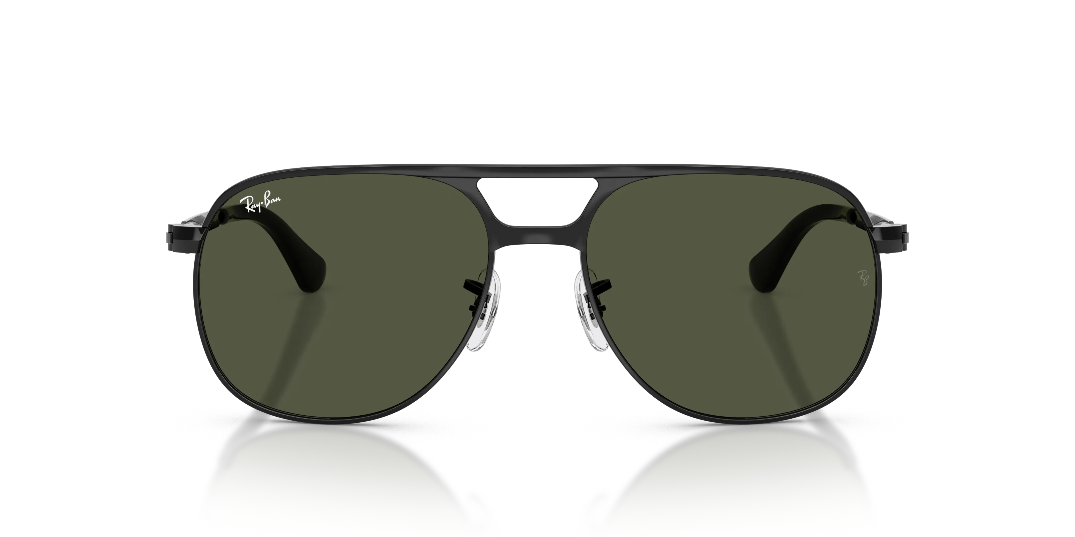 Ray - Ban RB3793 BILL MAX 002/31 Occhiali da sole Metallo Nero Verde Squadrata Normale - immagine 3