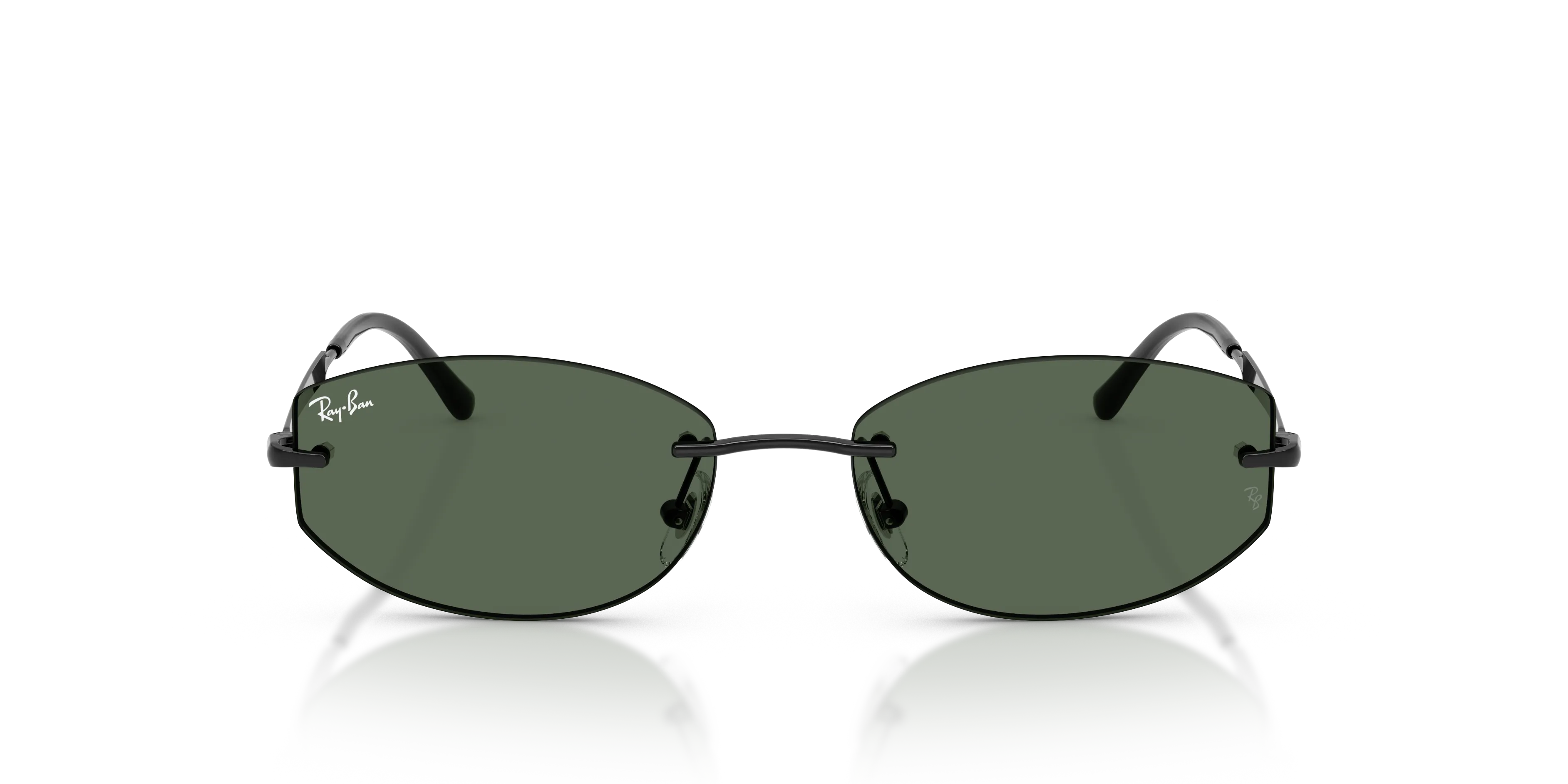 Ray - Ban RB3792 002/71 Occhiali da sole Metallo Nero Verde Geometrica Normale - immagine 3