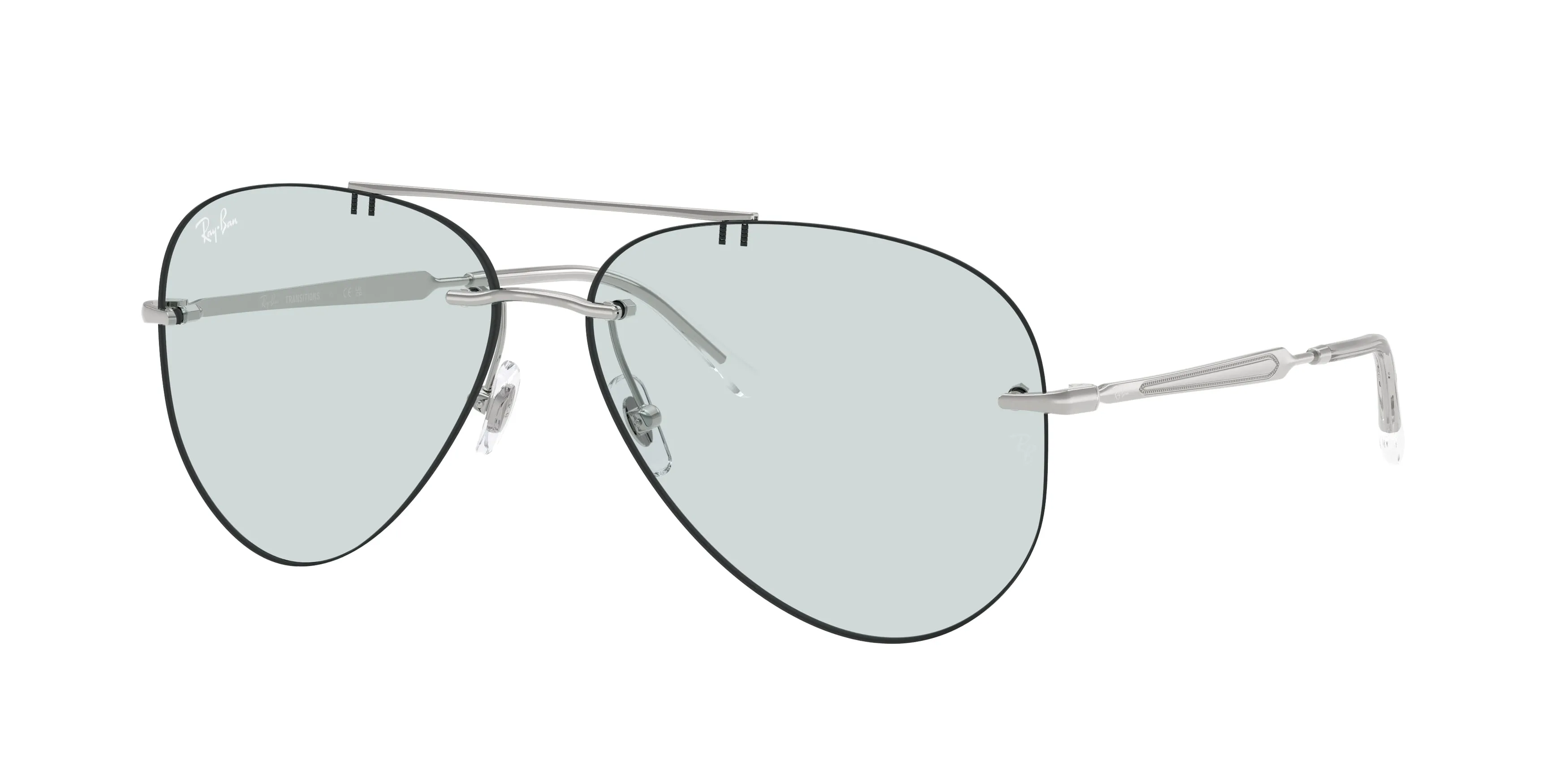 Ray - Ban RB3791 003/M1 Occhiali da sole Metallo Argento Pilot Fotocromatiche - immagine 1