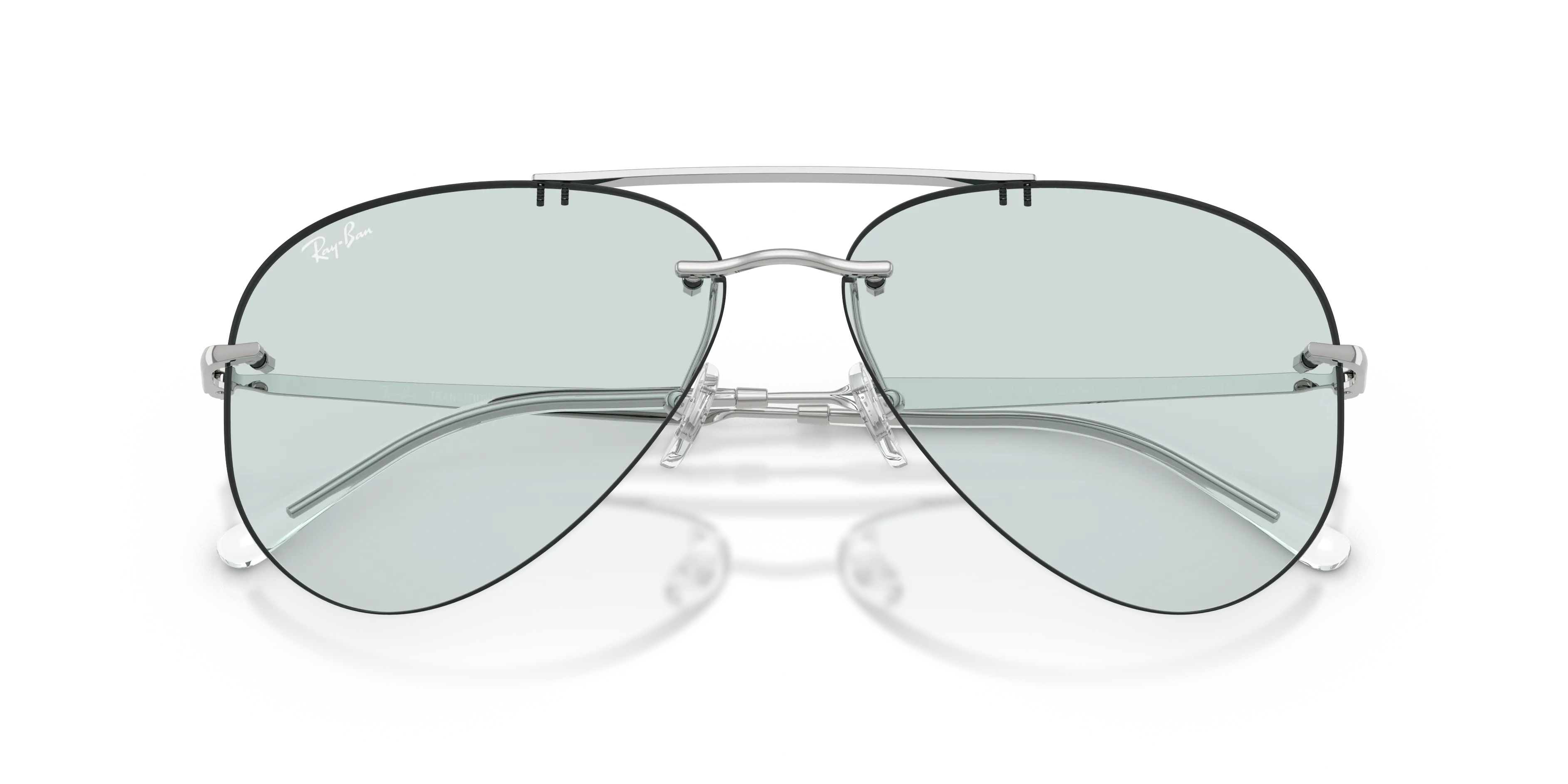 Ray - Ban RB3791 003/M1 Occhiali da sole Metallo Argento Pilot Fotocromatiche - immagine 2