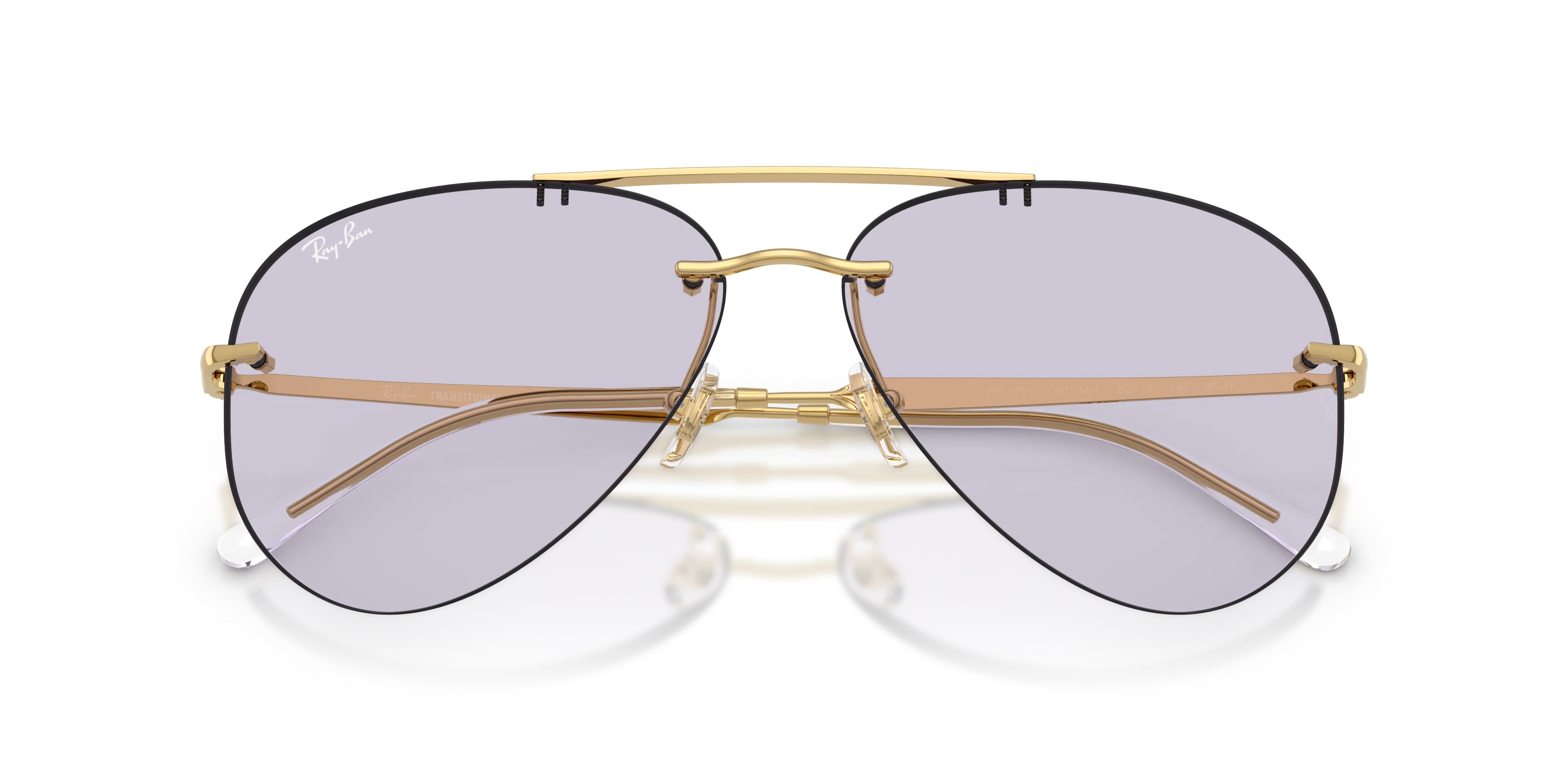Ray - Ban RB3791 001/MH Occhiali da sole Metallo Oro Pilot Fotocromatiche - immagine 2