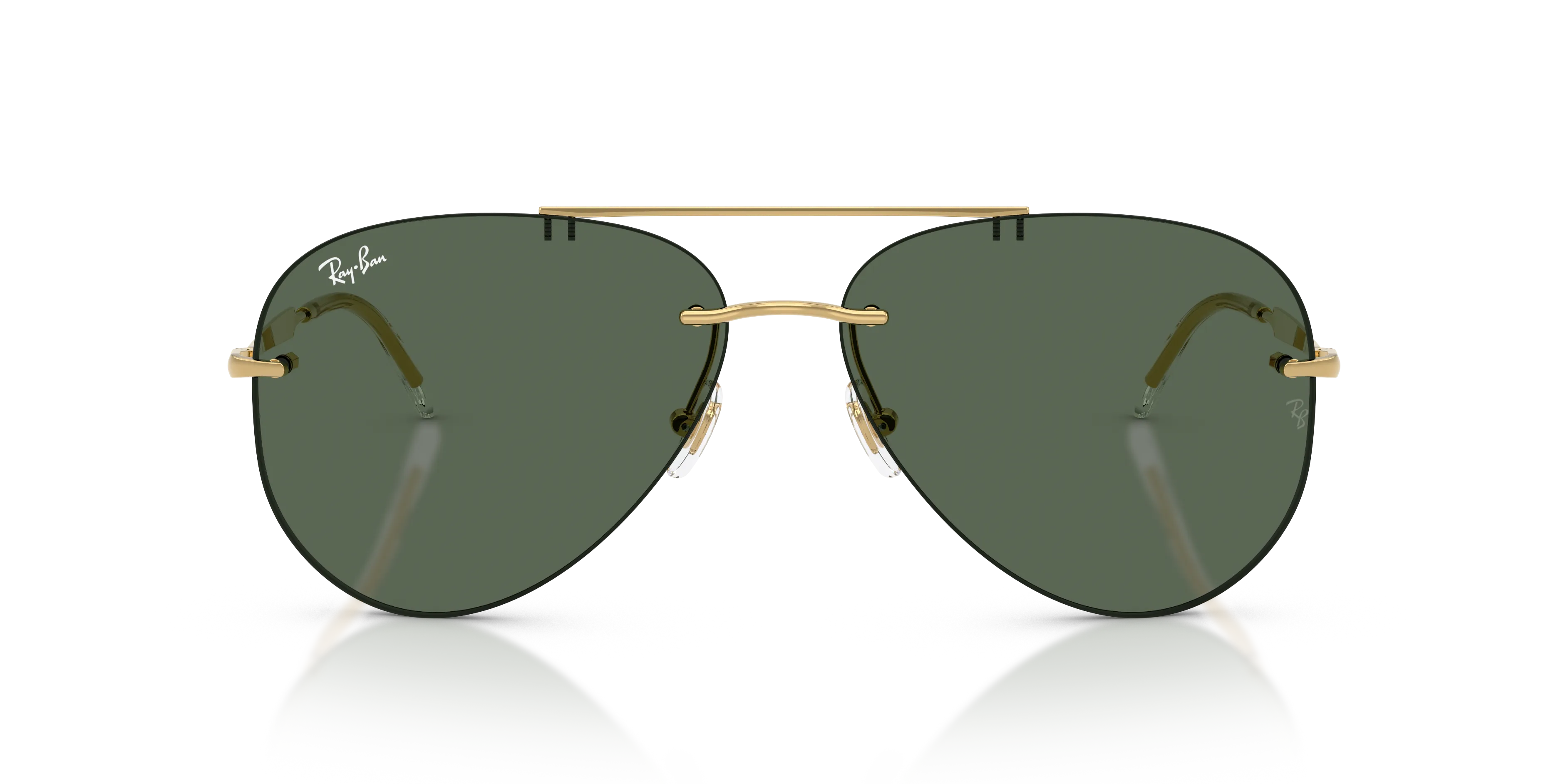 Ray - Ban RB3791 001/71 Occhiali da sole Metallo Oro Verde Pilot Normale - immagine 3