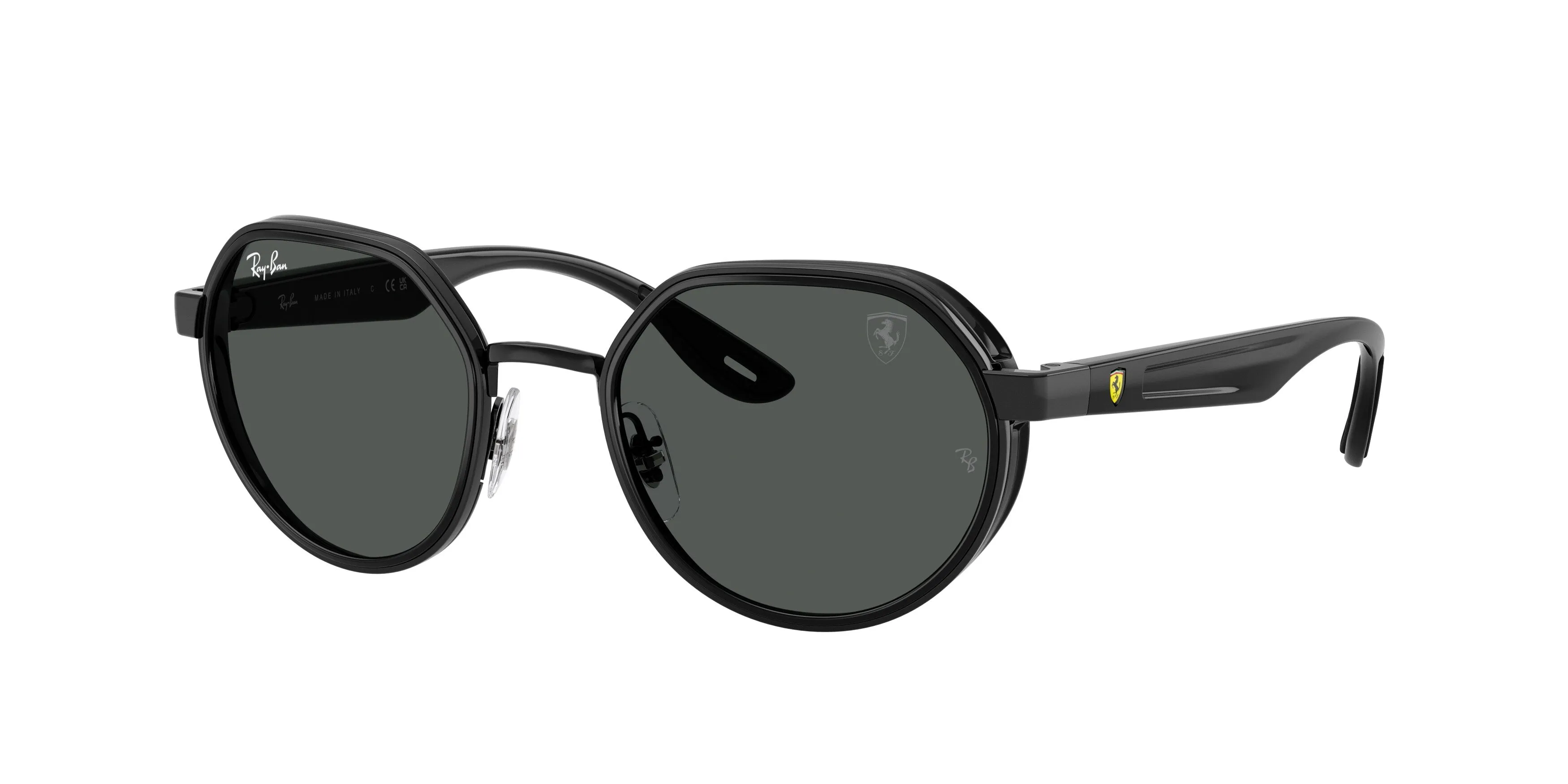 Ray - Ban RB3703M F11787 Occhiali da sole Metallo Nero Grigio Geometrica Normale - immagine 1