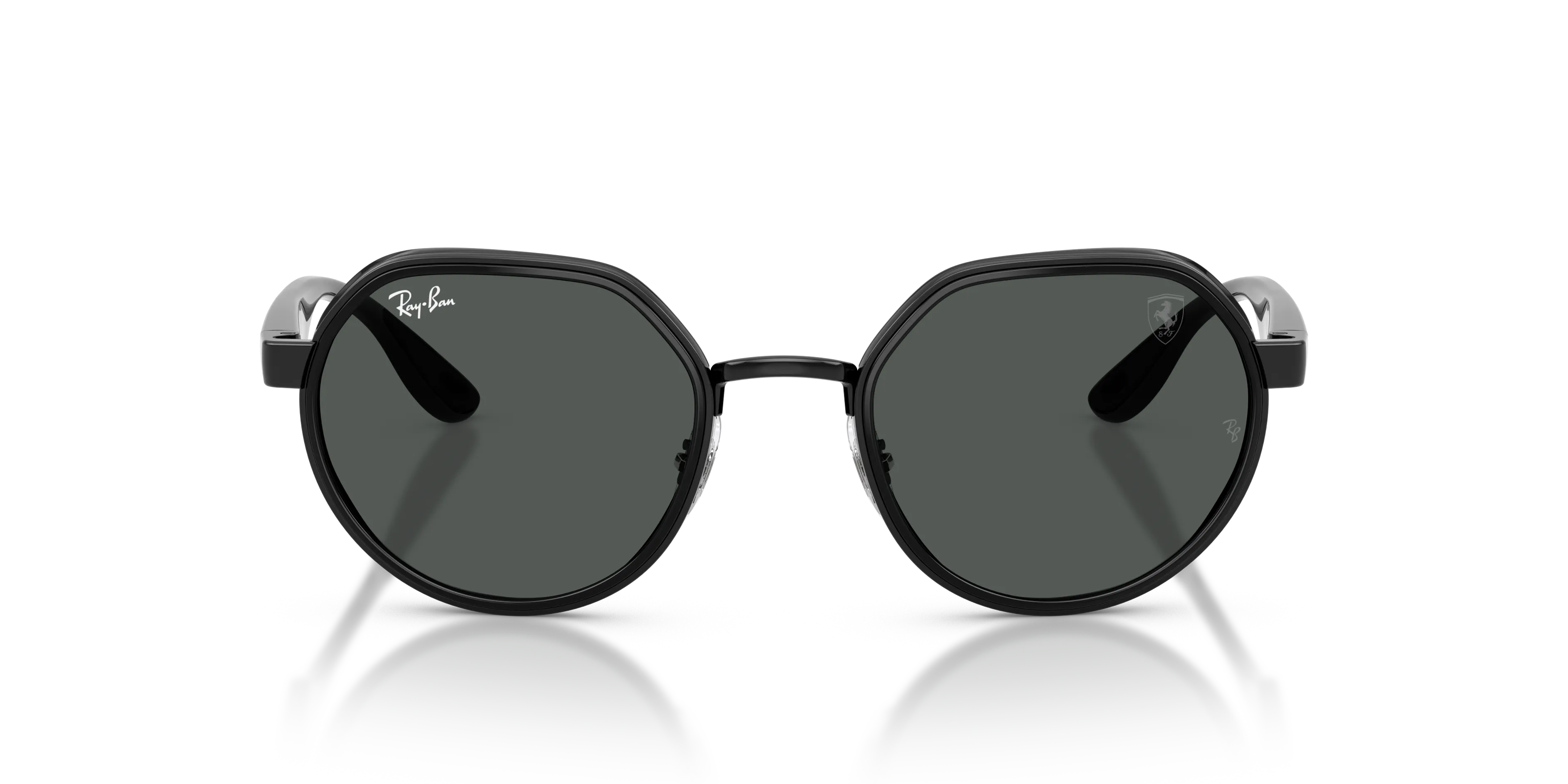 Ray - Ban RB3703M F11787 Occhiali da sole Metallo Nero Grigio Geometrica Normale - immagine 3