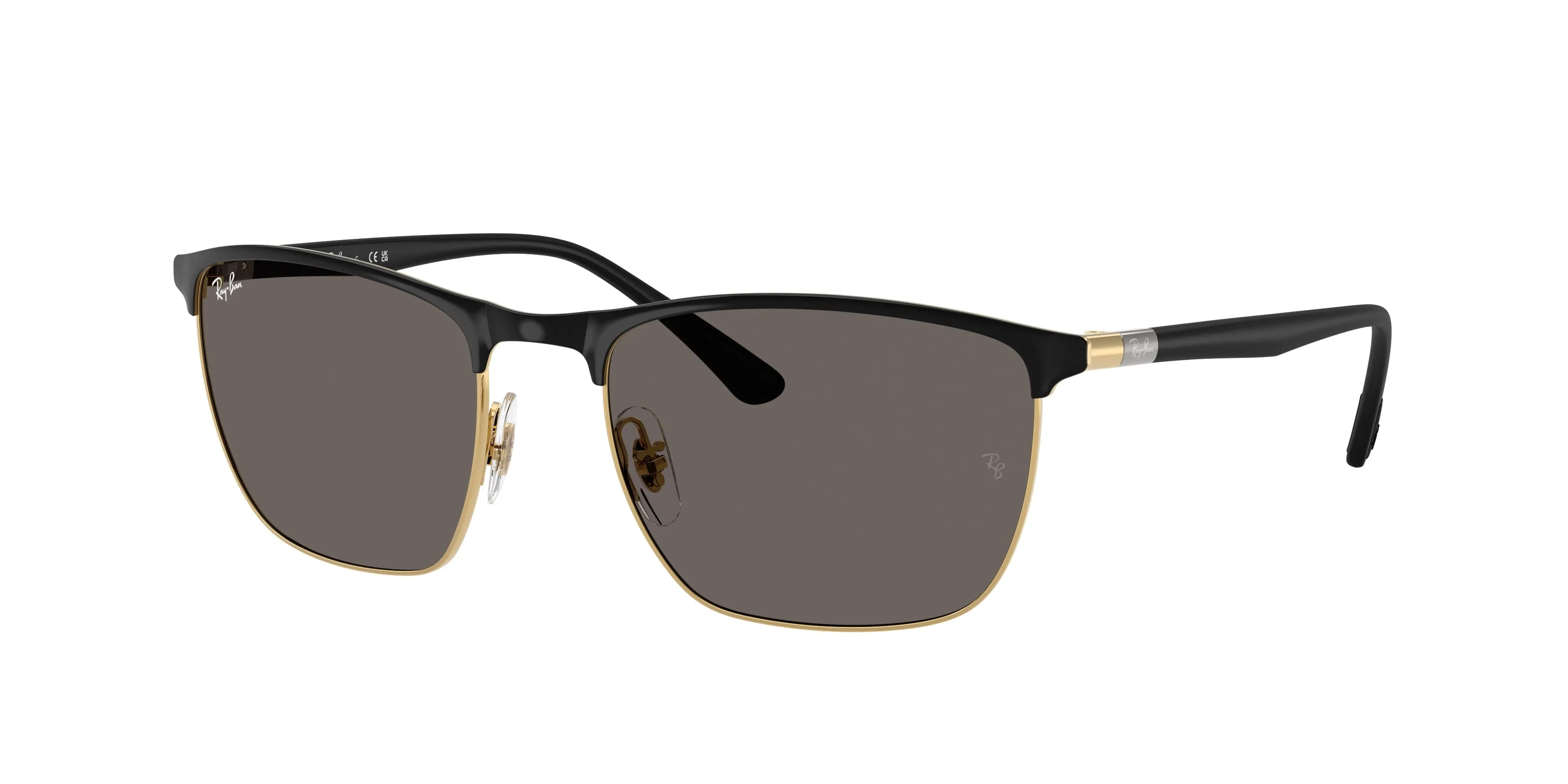 Ray - Ban RB3686 187/B1 Occhiali da sole Acciaio Nero Grigio Squadrata Normale - immagine 1