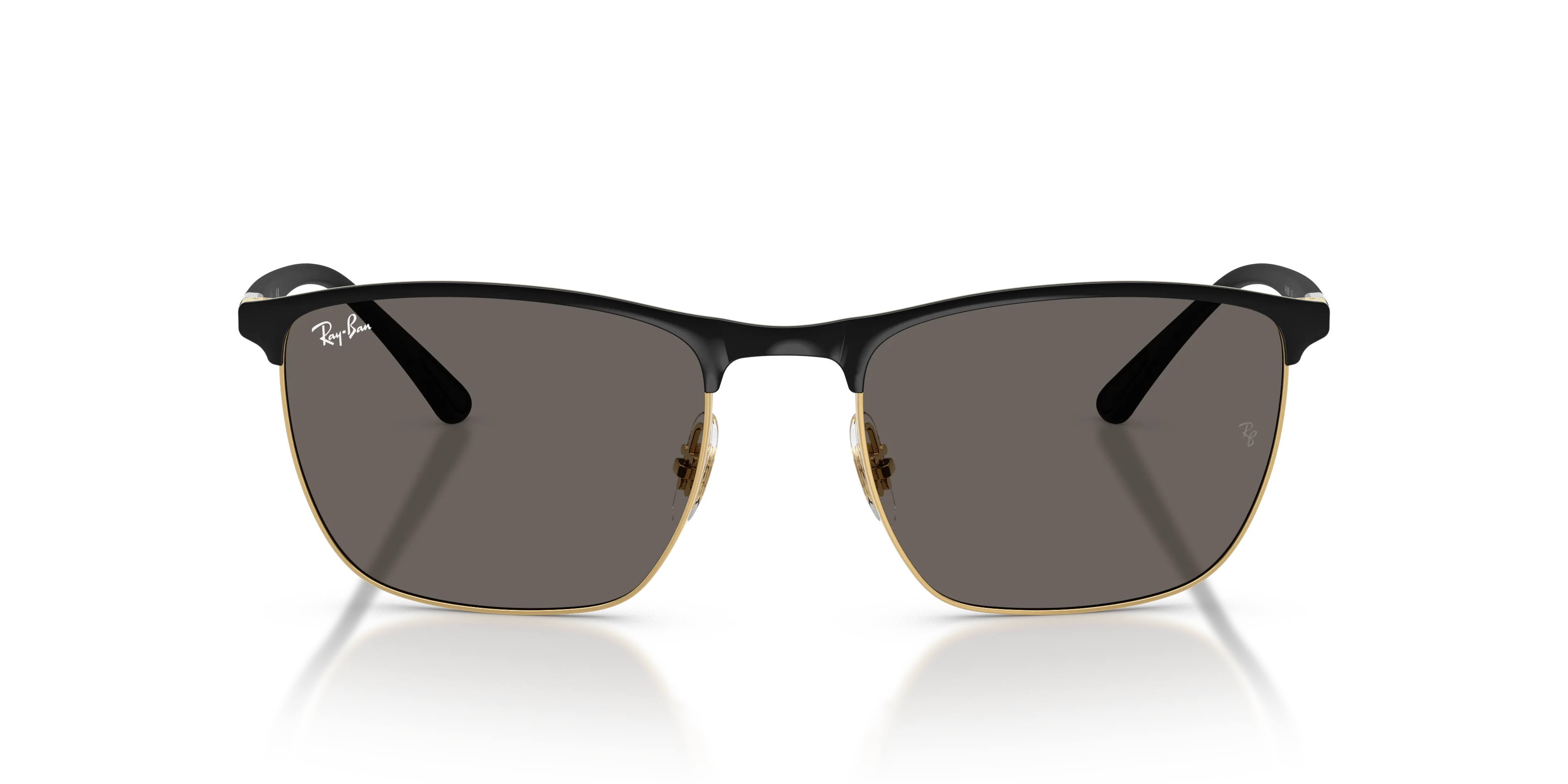 Ray - Ban RB3686 187/B1 Occhiali da sole Acciaio Nero Grigio Squadrata Normale - immagine 3