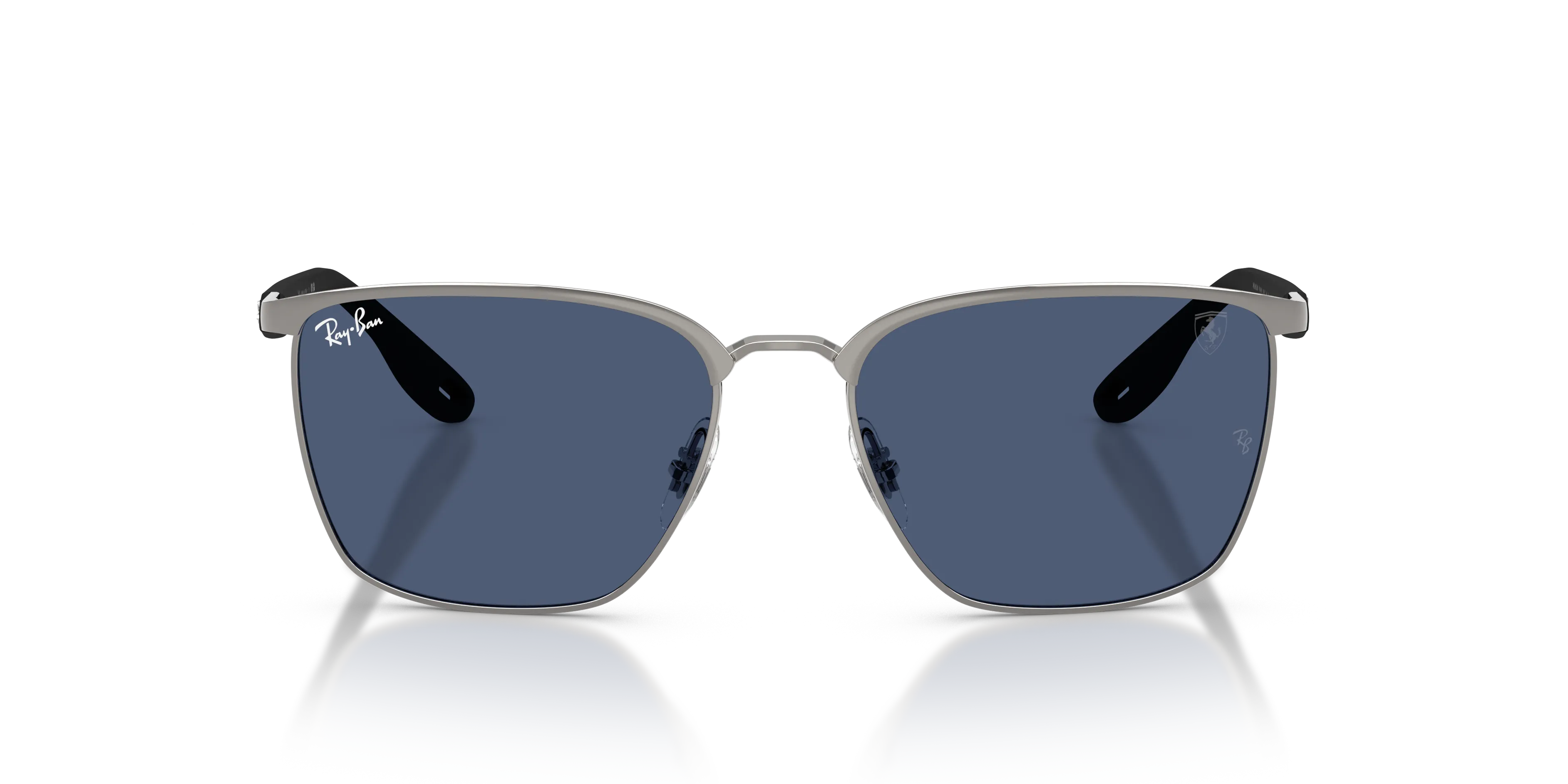 Ray - Ban RB3673M SCUDERIA FERRARI COLLECTION F12480 Occhiali da sole Metallo Argento Blu Squadrata Normale - immagine 3