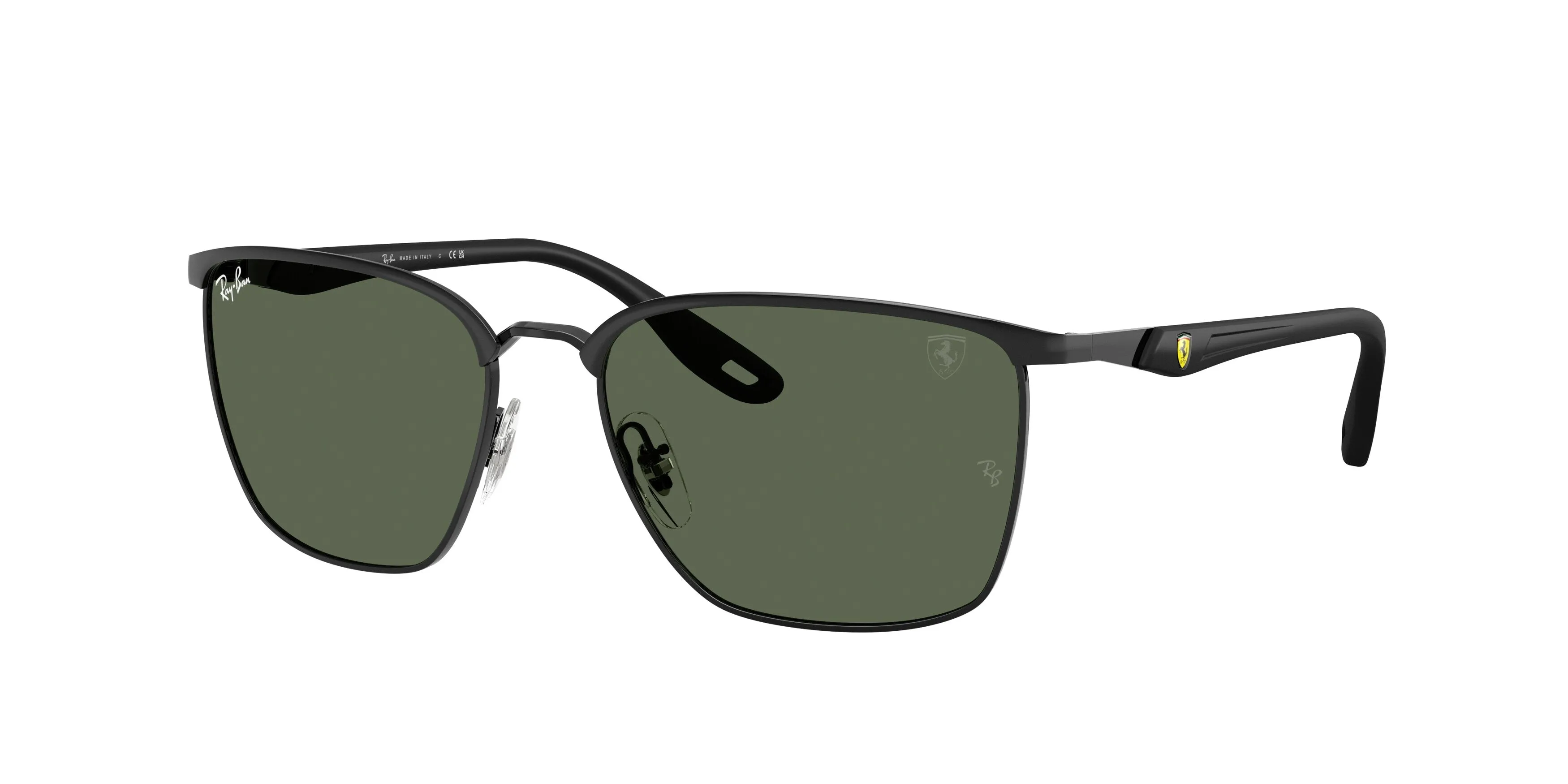 Ray - Ban RB3673M SCUDERIA FERRARI COLLECTION F11771 Occhiali da sole Metallo Nero Verde Squadrata Normale - immagine 1