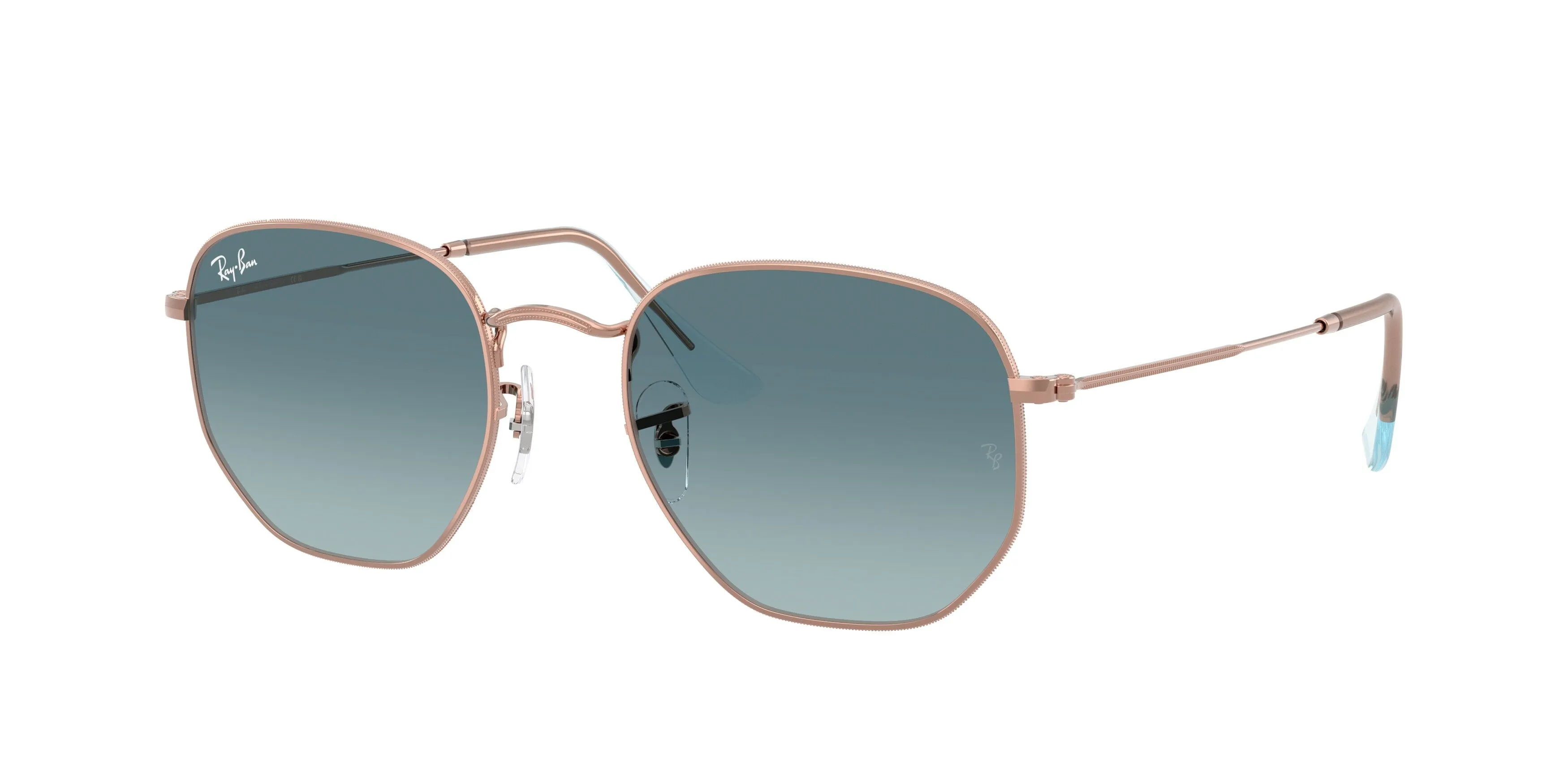 Ray - Ban RB3548N HEXAGONAL 90353M Occhiali da sole Acciaio Bronzo Geometrica Normale Sfumato - immagine 1