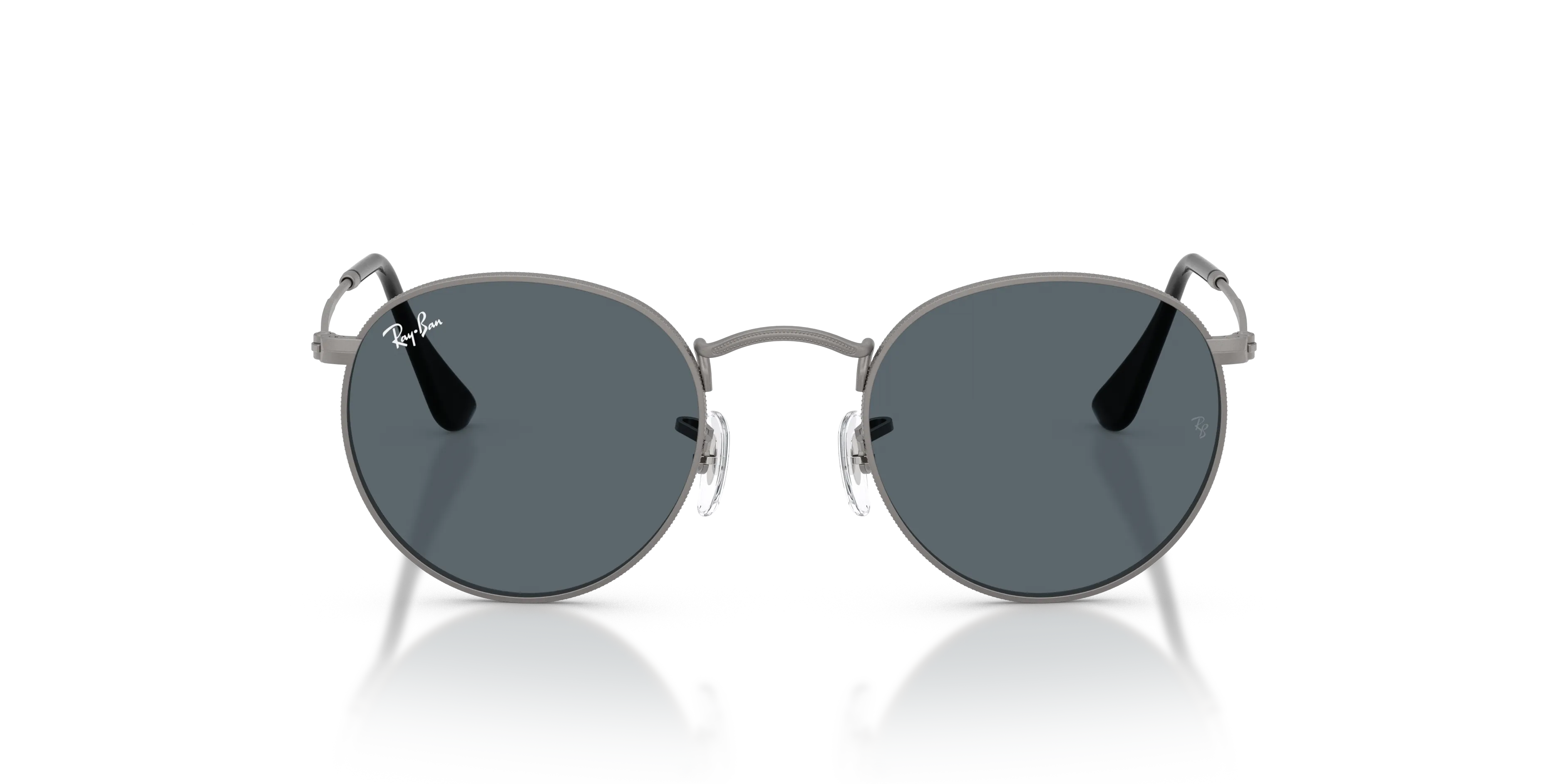 Ray - Ban RB3447 ROUND METAL 029/R5 Occhiali da sole Metallo Grigio Blu Rotonda Normale - immagine 3