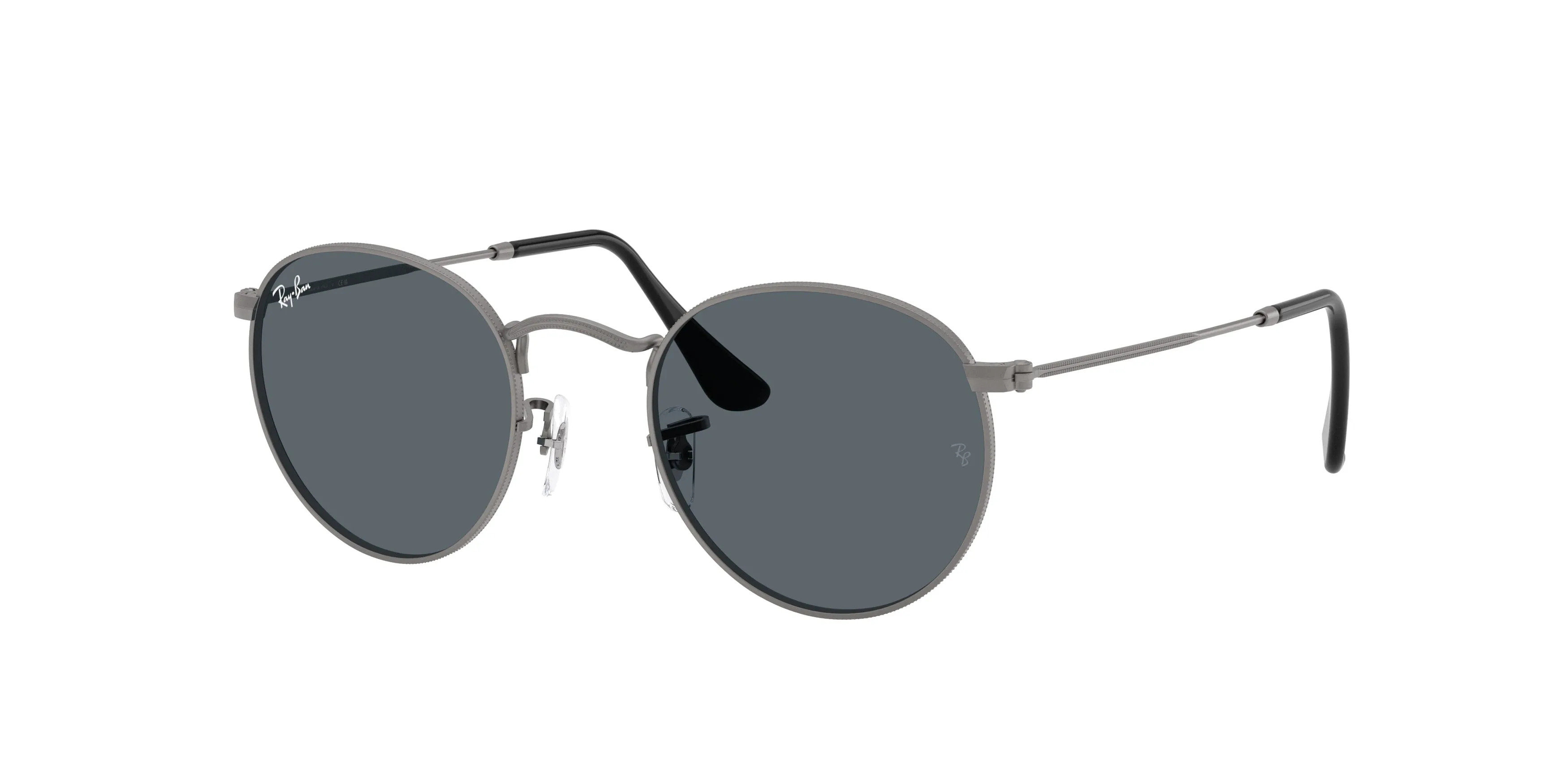 Ray - Ban RB3447 ROUND METAL 029/R5 Occhiali da sole Metallo Grigio Blu Rotonda Normale - immagine 1