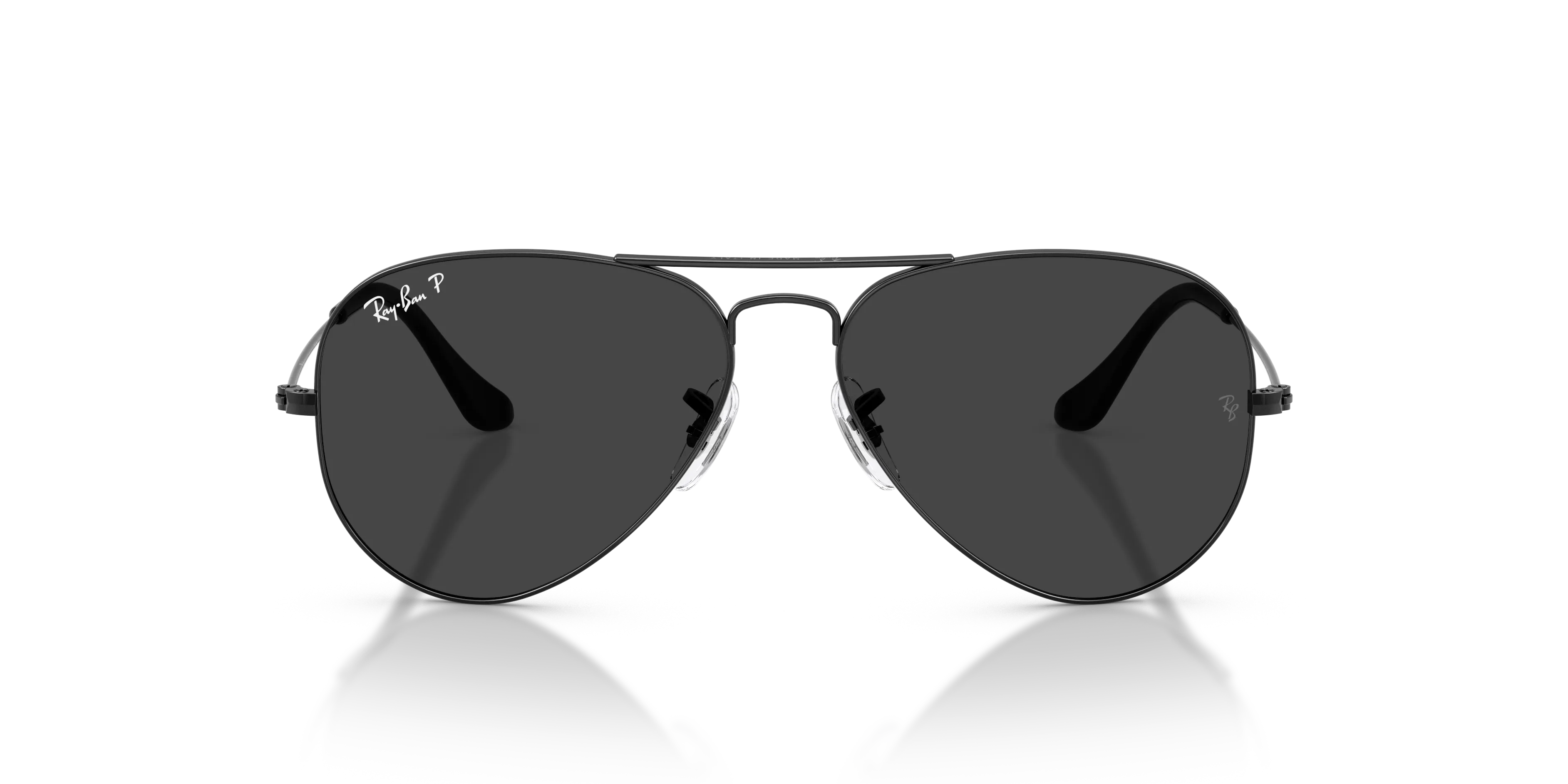 Ray - Ban RB3025 AVIATOR 928648 Occhiali da sole Metallo Nero Grigio Pilot Polarizzata - immagine 3