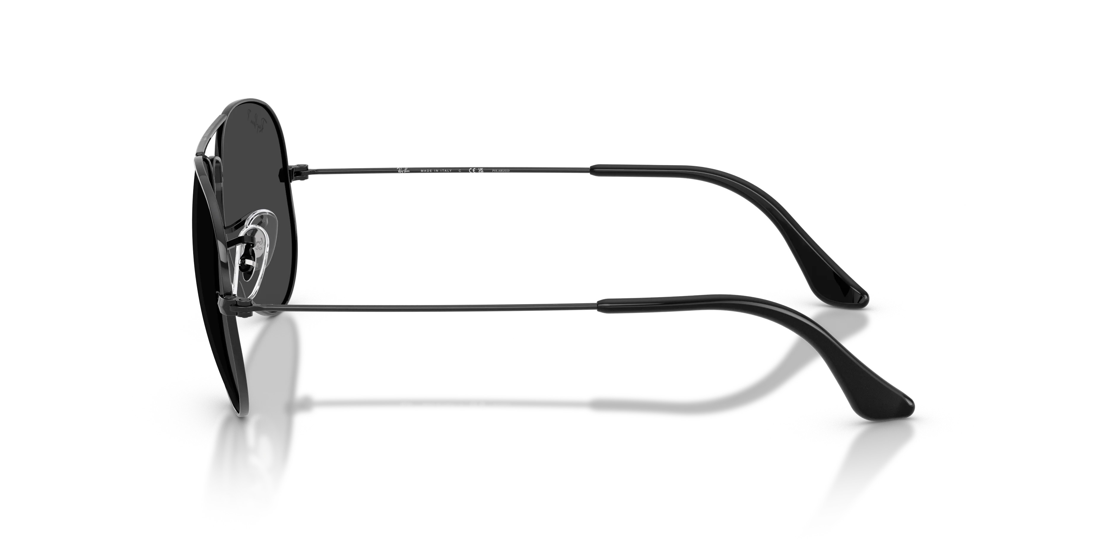 Ray - Ban RB3025 AVIATOR 928648 Occhiali da sole Metallo Nero Grigio Pilot Polarizzata - immagine 4