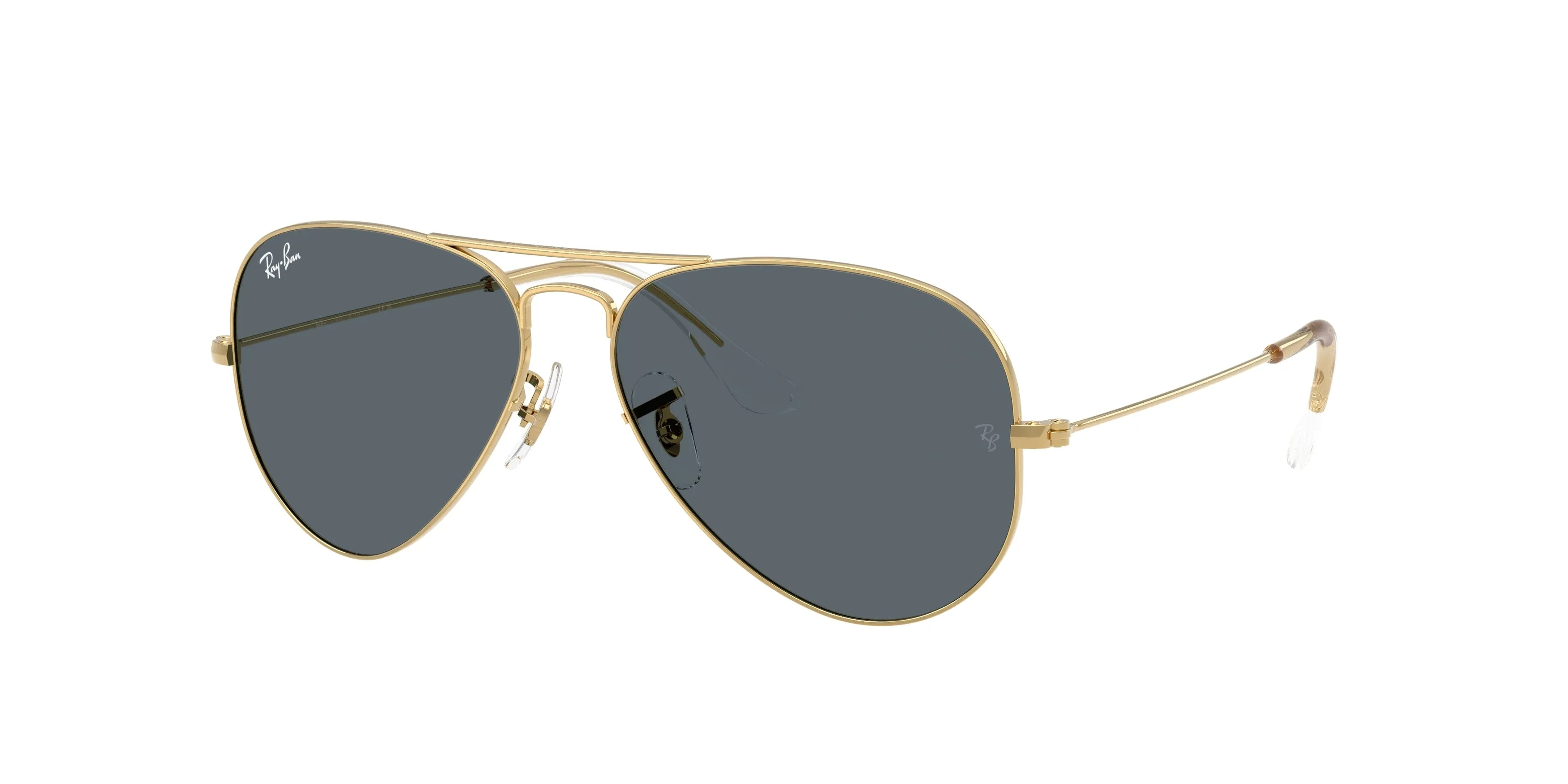 Ray - Ban RB3025 AVIATOR 9219R5 Occhiali da sole Metallo Oro Blu Pilot Normale - immagine 1