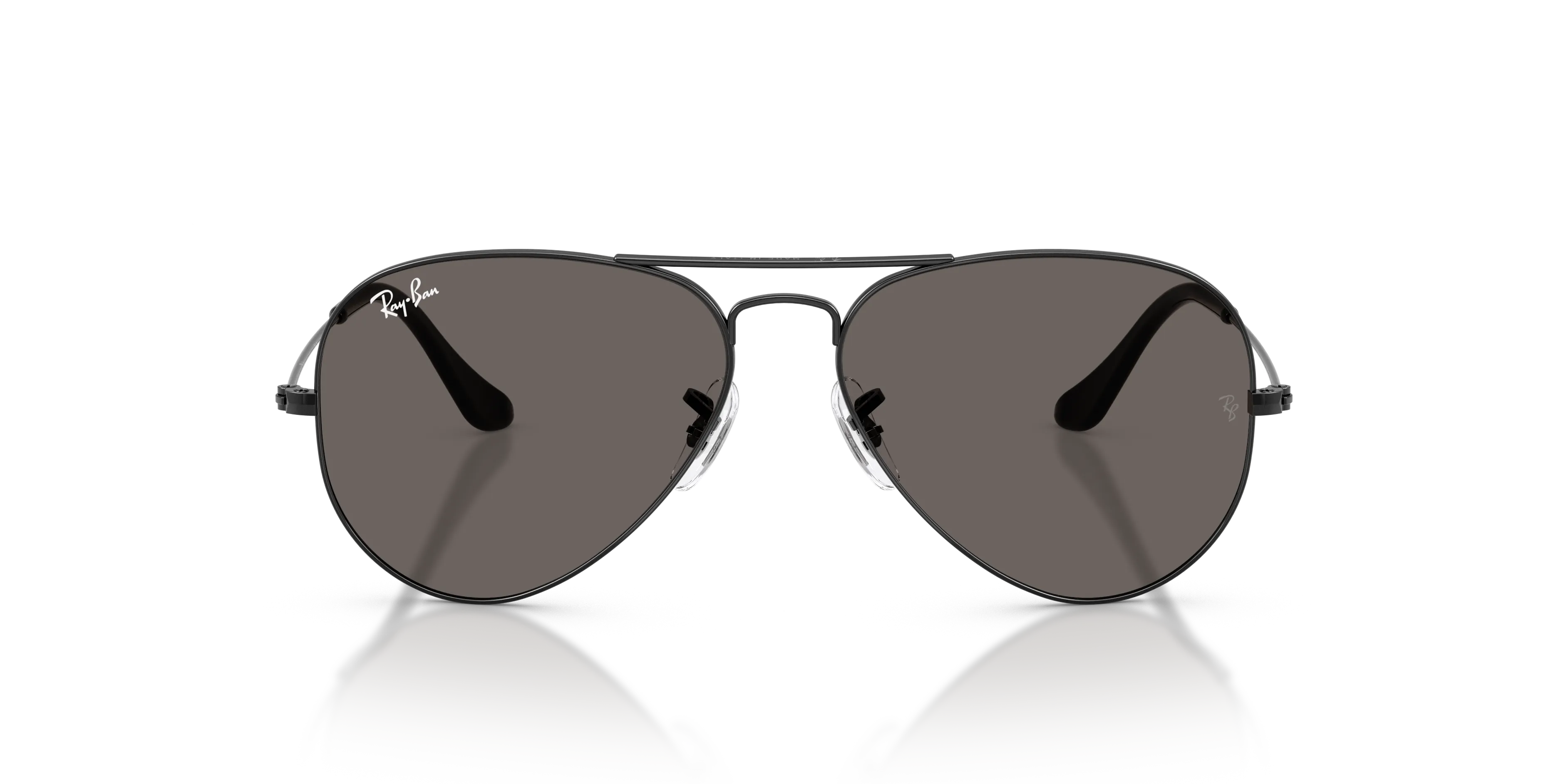 Ray - Ban RB3025 AVIATOR 002/B1 Occhiali da sole Metallo Nero Grigio Pilot Normale - immagine 3
