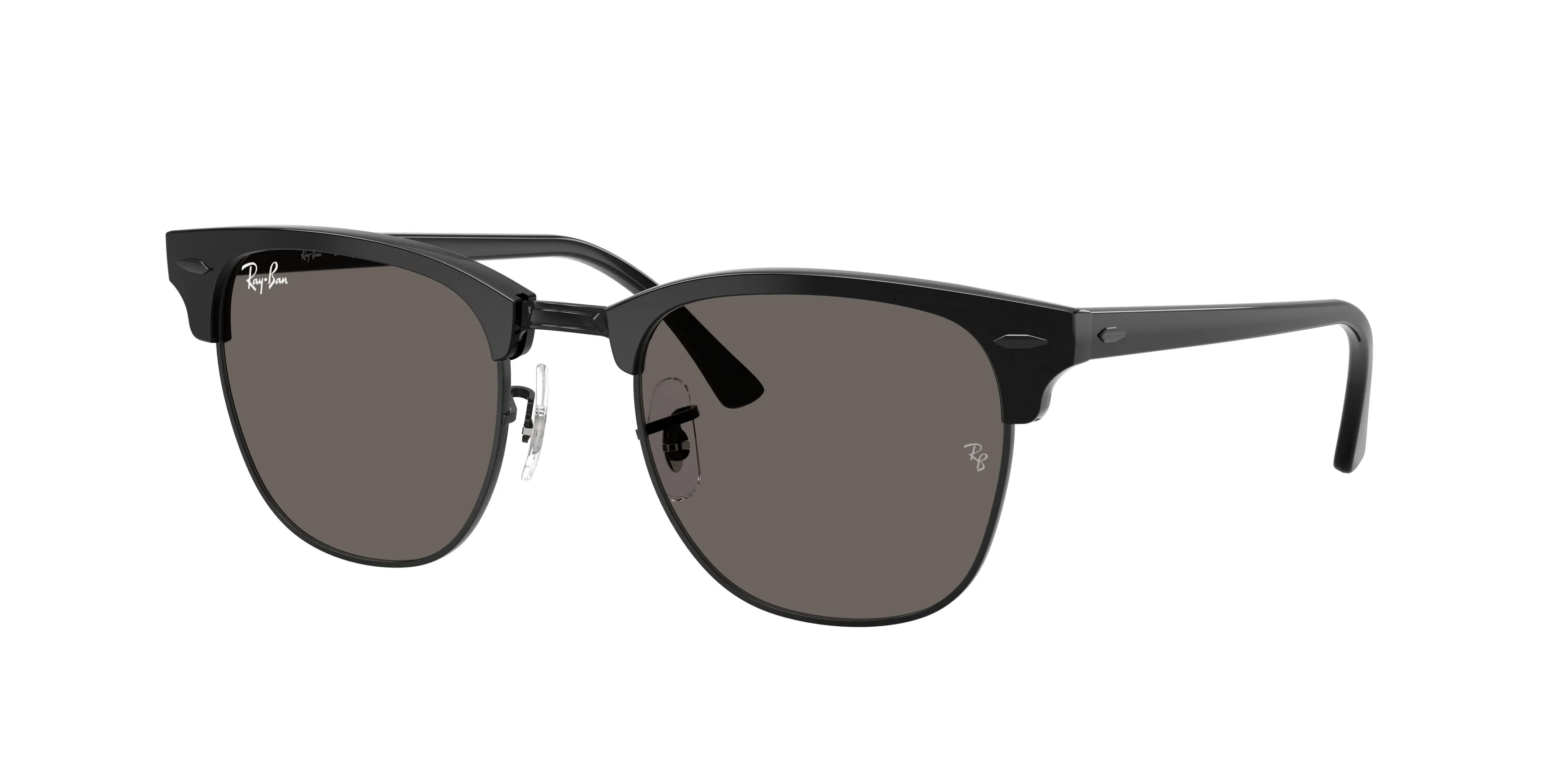 Ray - Ban RB3016 CLUBMASTER 1291B1 Occhiali da sole Acetato Nero Grigio Squadrata Normale - immagine 1