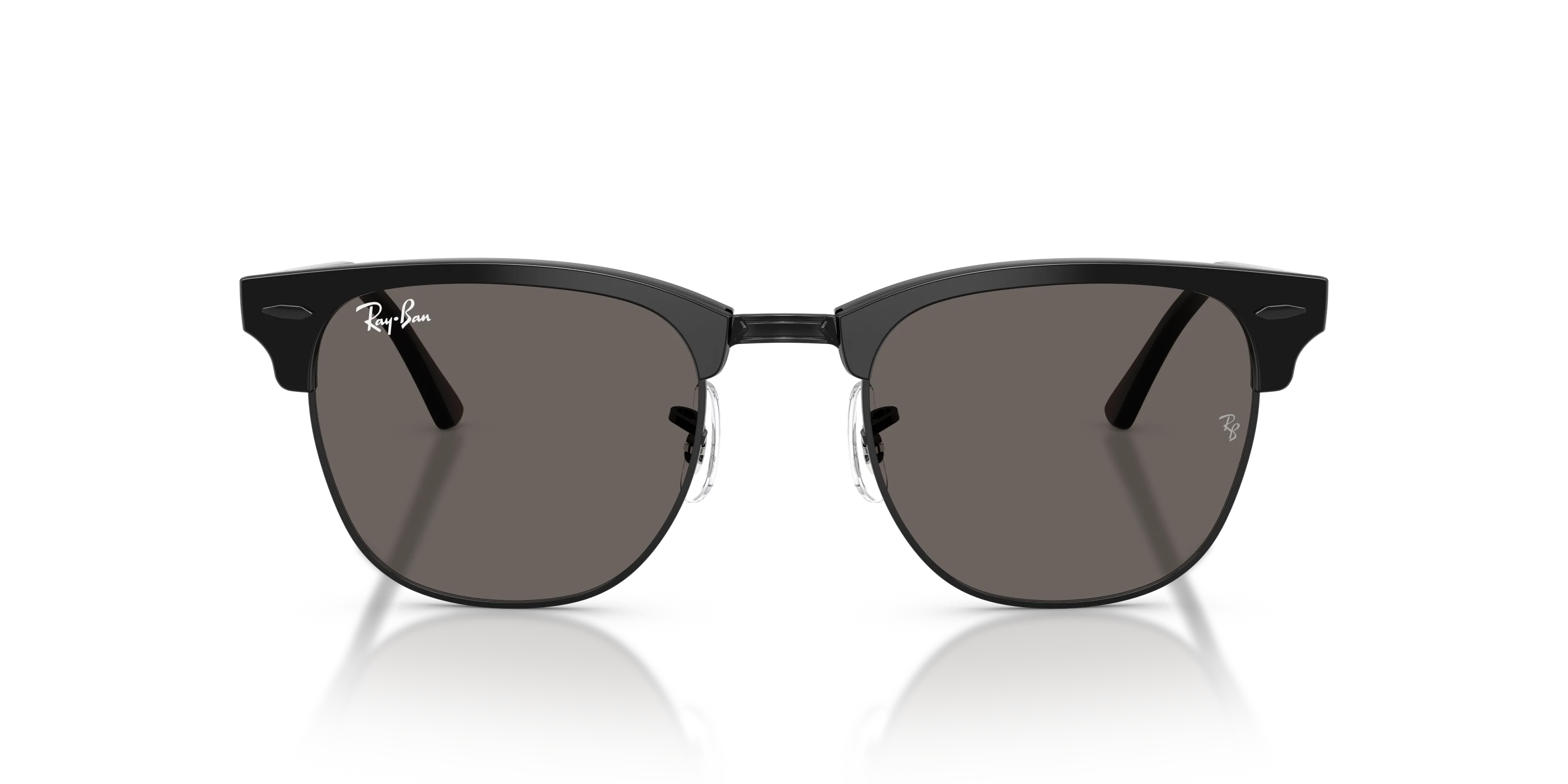Ray - Ban RB3016 CLUBMASTER 1291B1 Occhiali da sole Acetato Nero Grigio Squadrata Normale - immagine 3