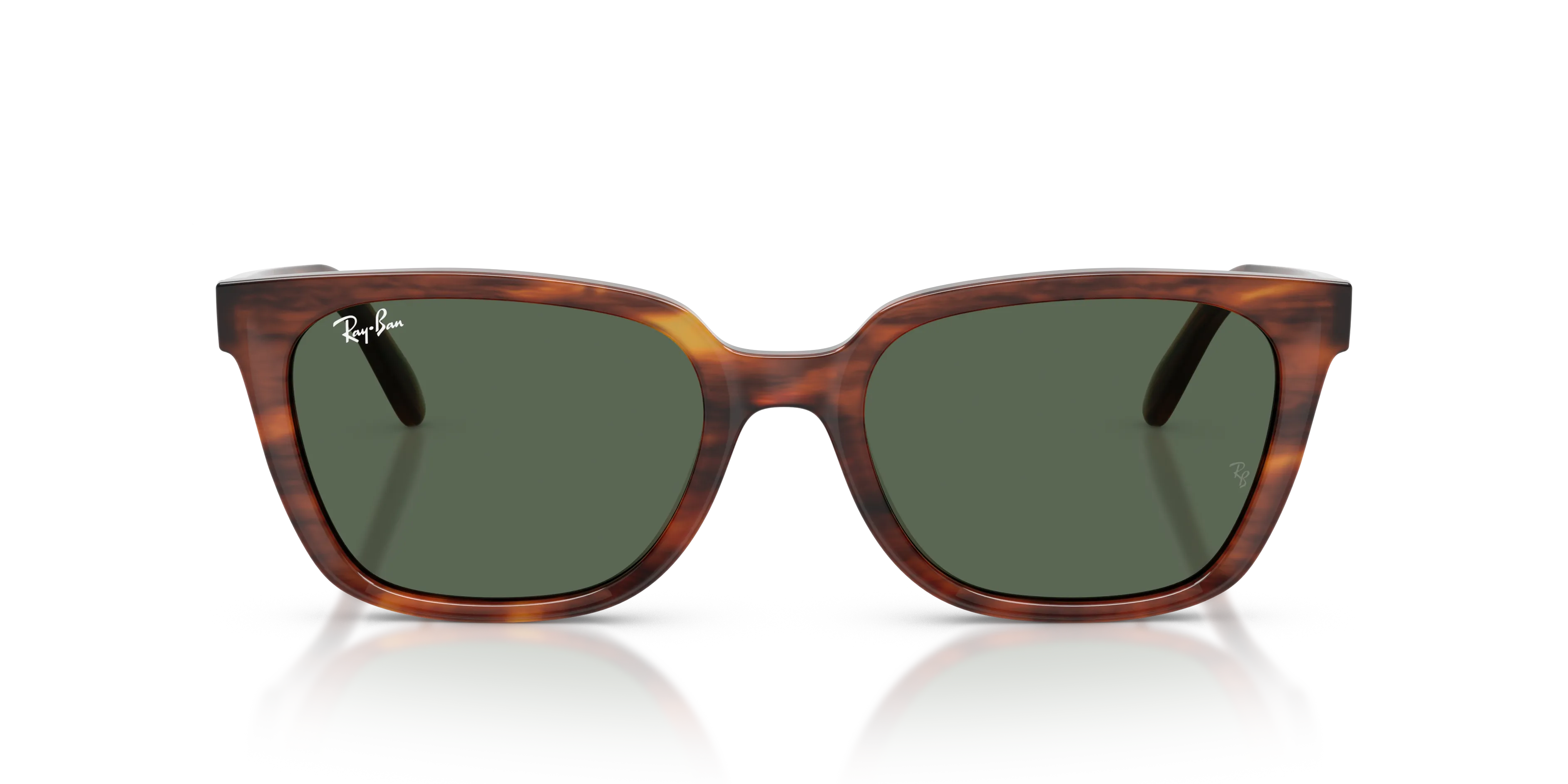 Ray - Ban RB2243D 954/71 Occhiali da sole Acetato Marrone Verde Geometrica Normale - immagine 3