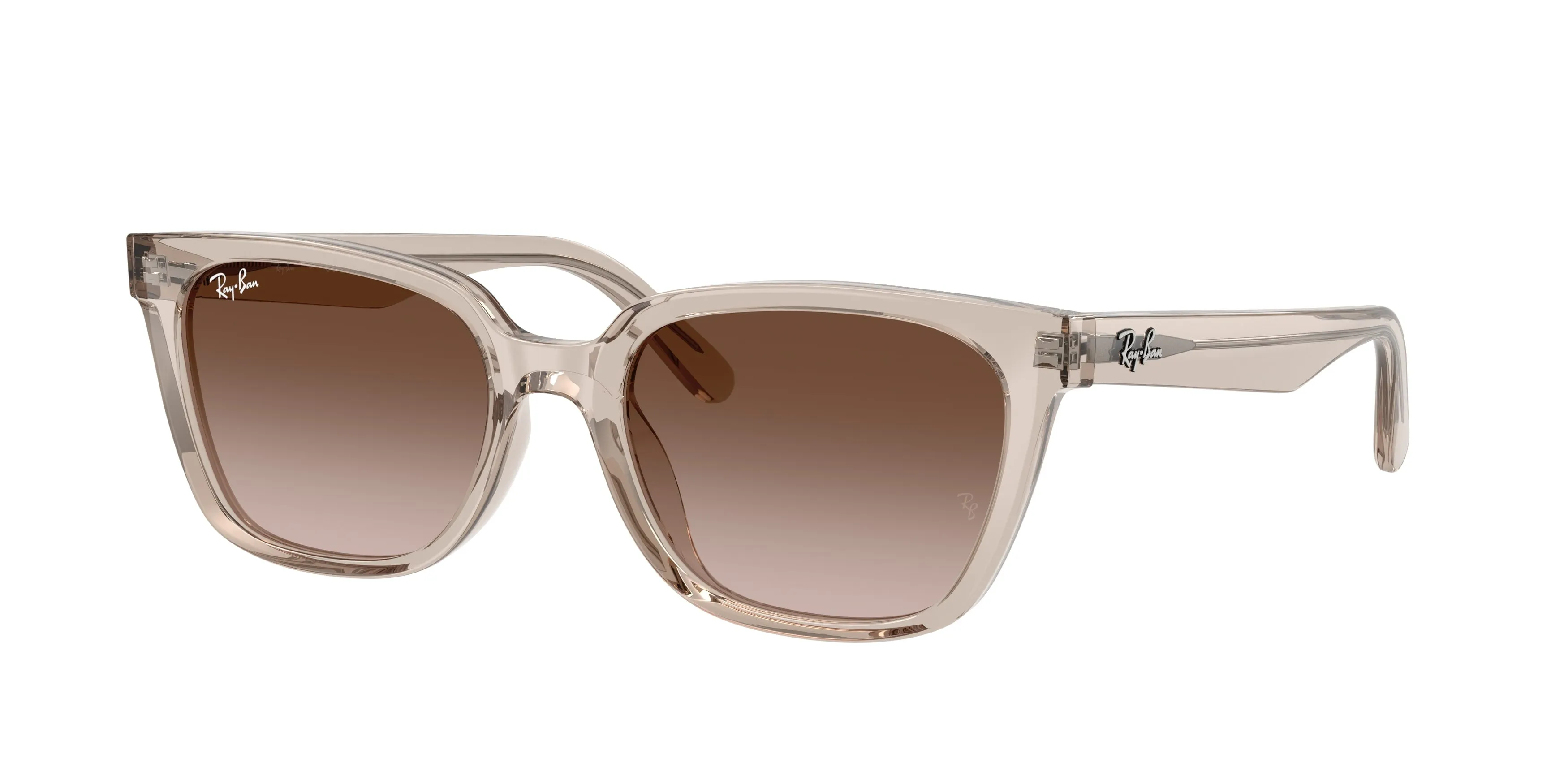 Ray - Ban RB2243D 682713 Occhiali da sole Acetato Marrone Marrone Geometrica Normale Sfumato - immagine 1