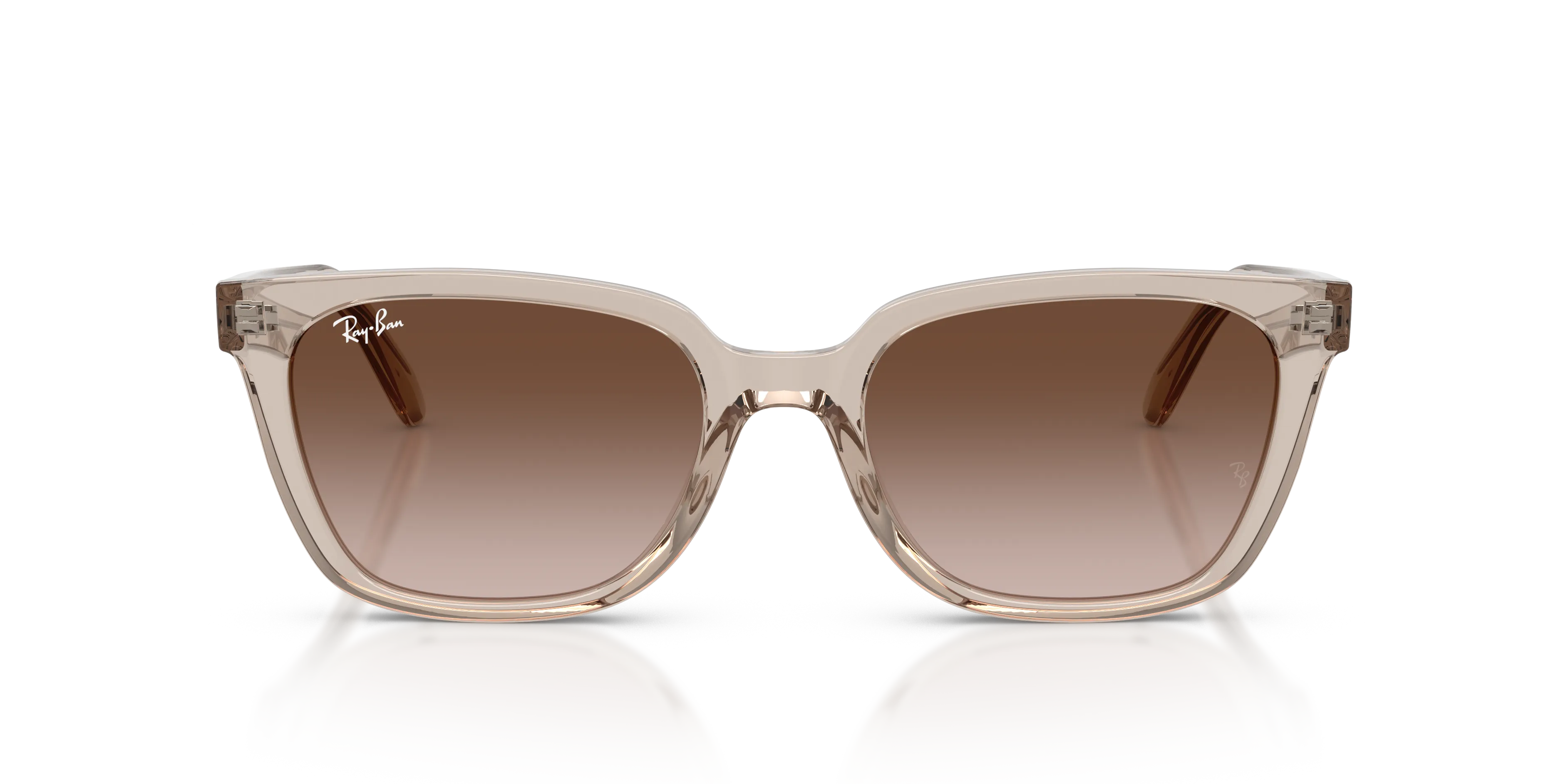 Ray - Ban RB2243D 682713 Occhiali da sole Acetato Marrone Marrone Geometrica Normale Sfumato - immagine 3