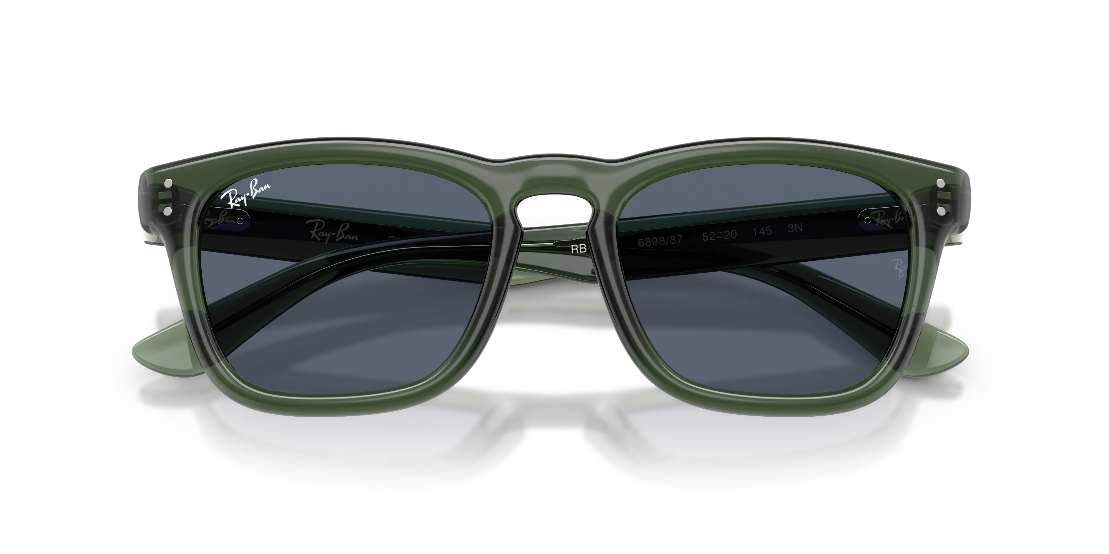 Ray - Ban RB2238 689887 Occhiali da sole Acetato Verde Grigio Squadrata Normale - immagine 2