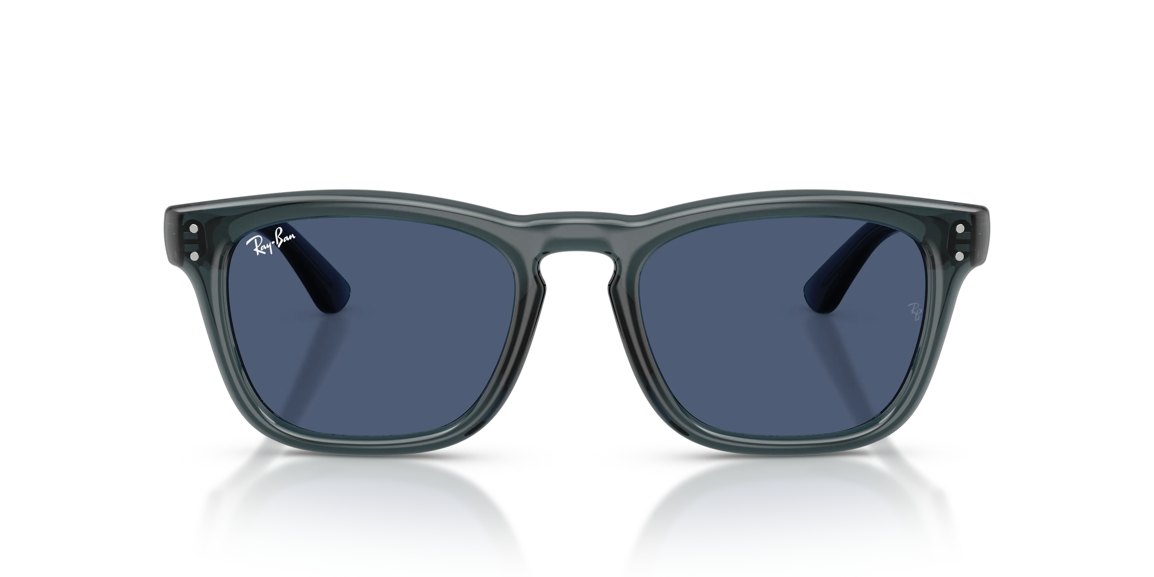 Ray - Ban RB2238 689780 Occhiali da sole Acetato Blu Blu Squadrata Normale - immagine 3