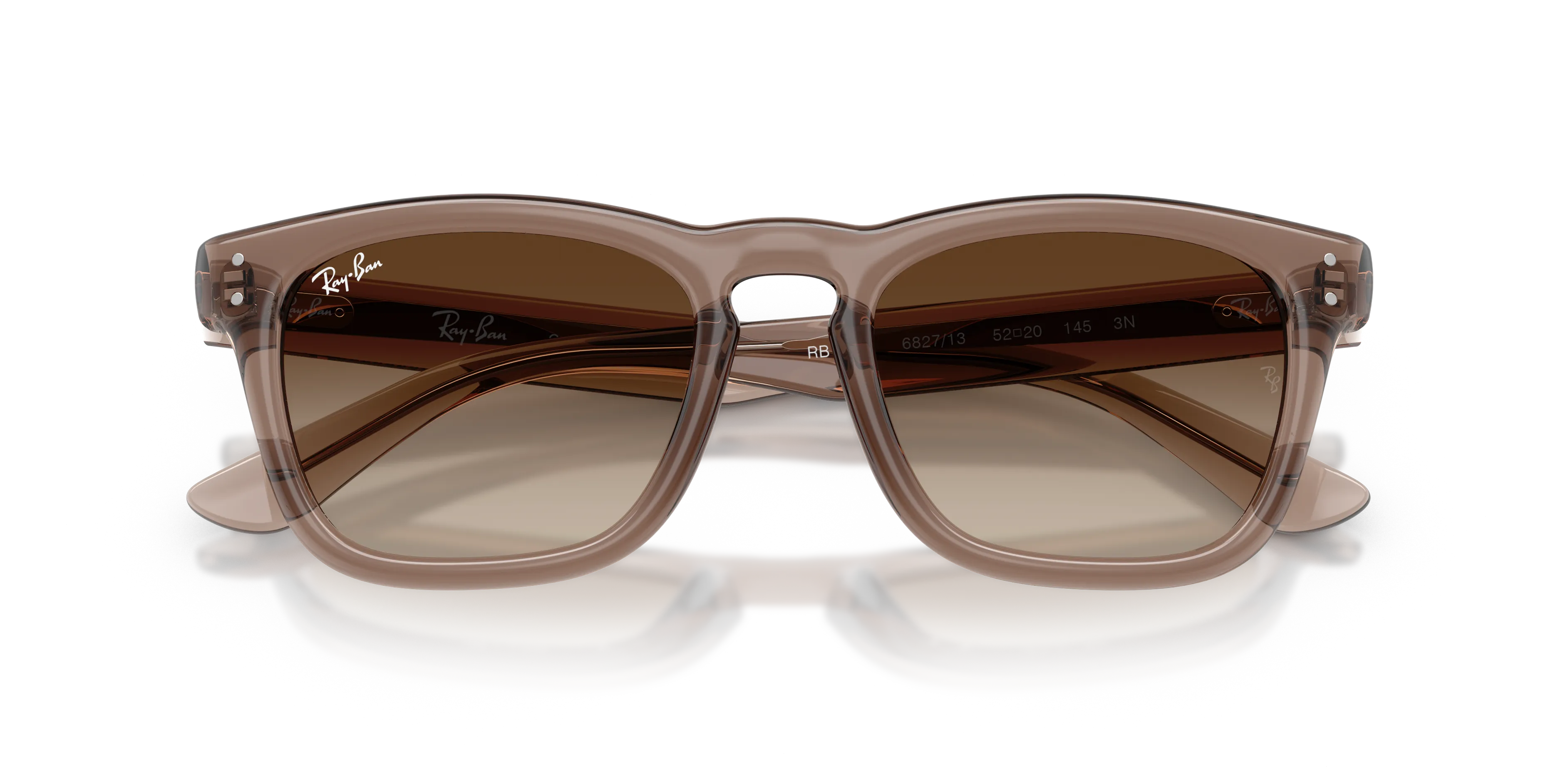Ray - Ban RB2238 682713 Occhiali da sole Acetato Marrone Marrone Squadrata Normale Sfumato - immagine 2