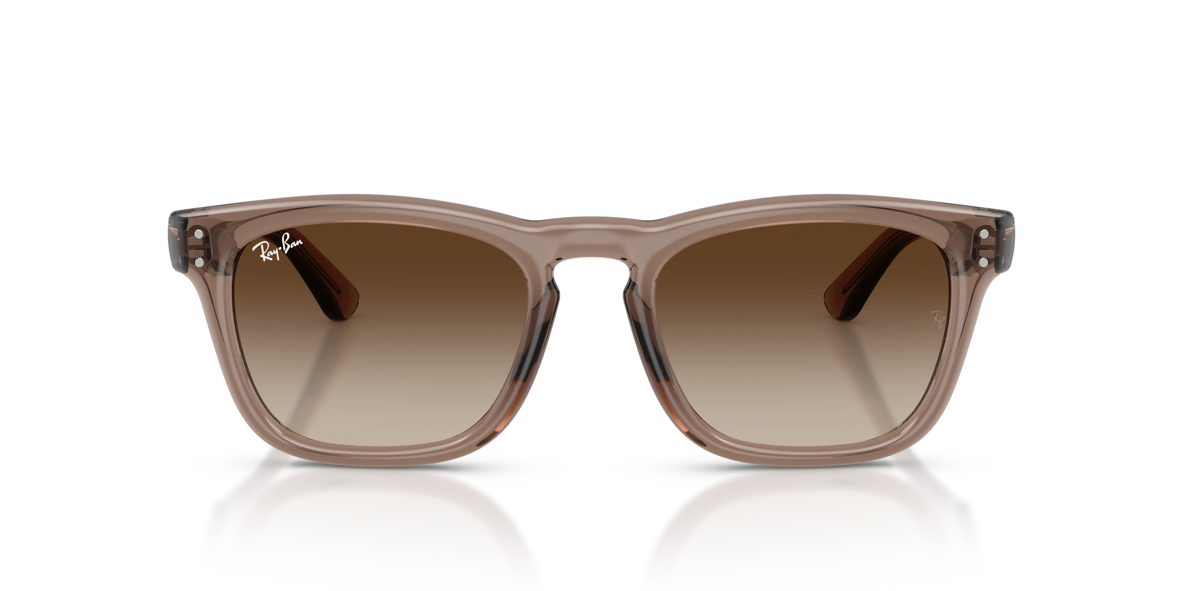 Ray - Ban RB2238 682713 Occhiali da sole Acetato Marrone Marrone Squadrata Normale Sfumato - immagine 3
