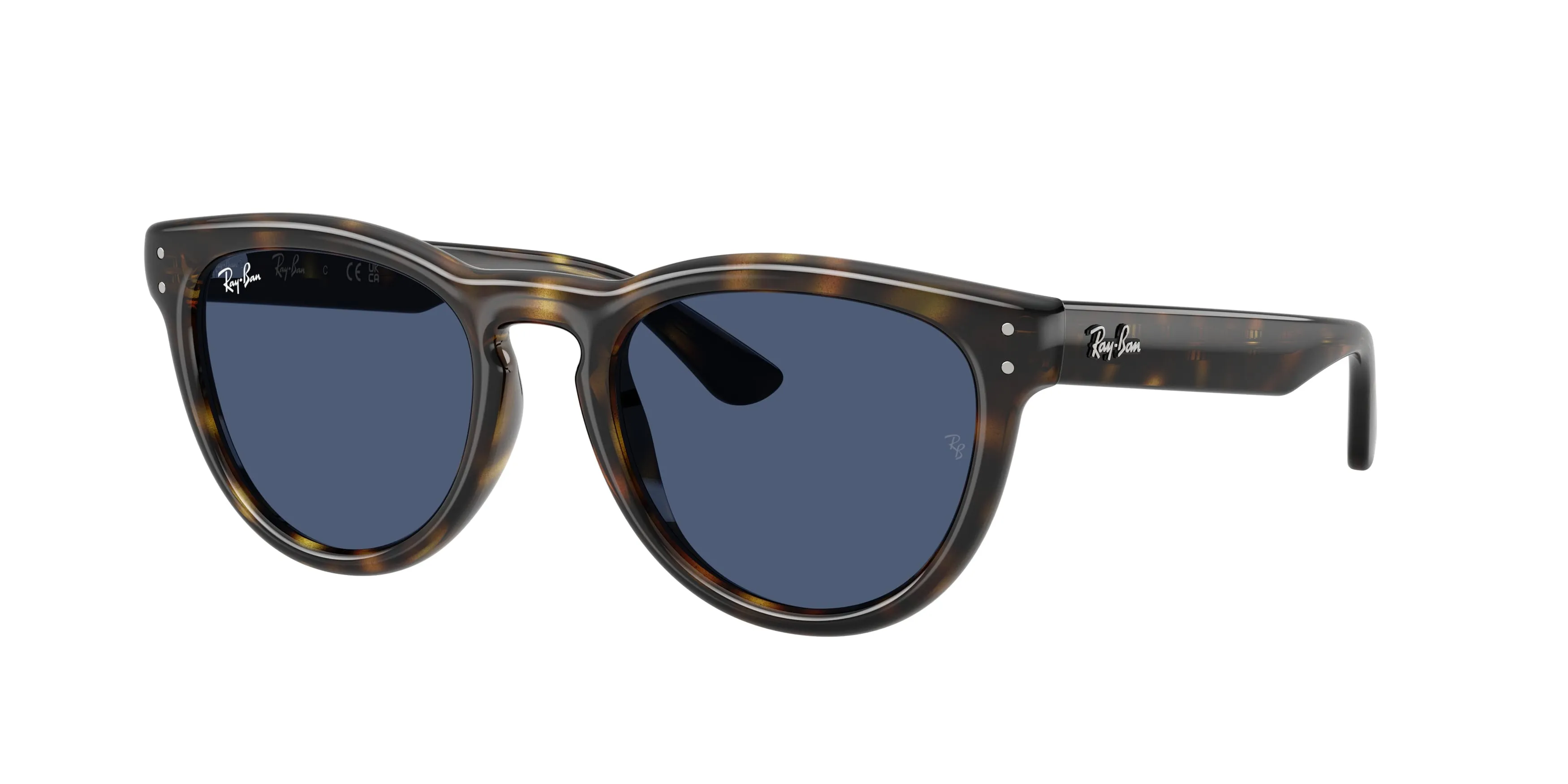 Ray - Ban RB2237 710/80 Occhiali da sole Acetato Tartaruga Blu Pantos Normale - immagine 1