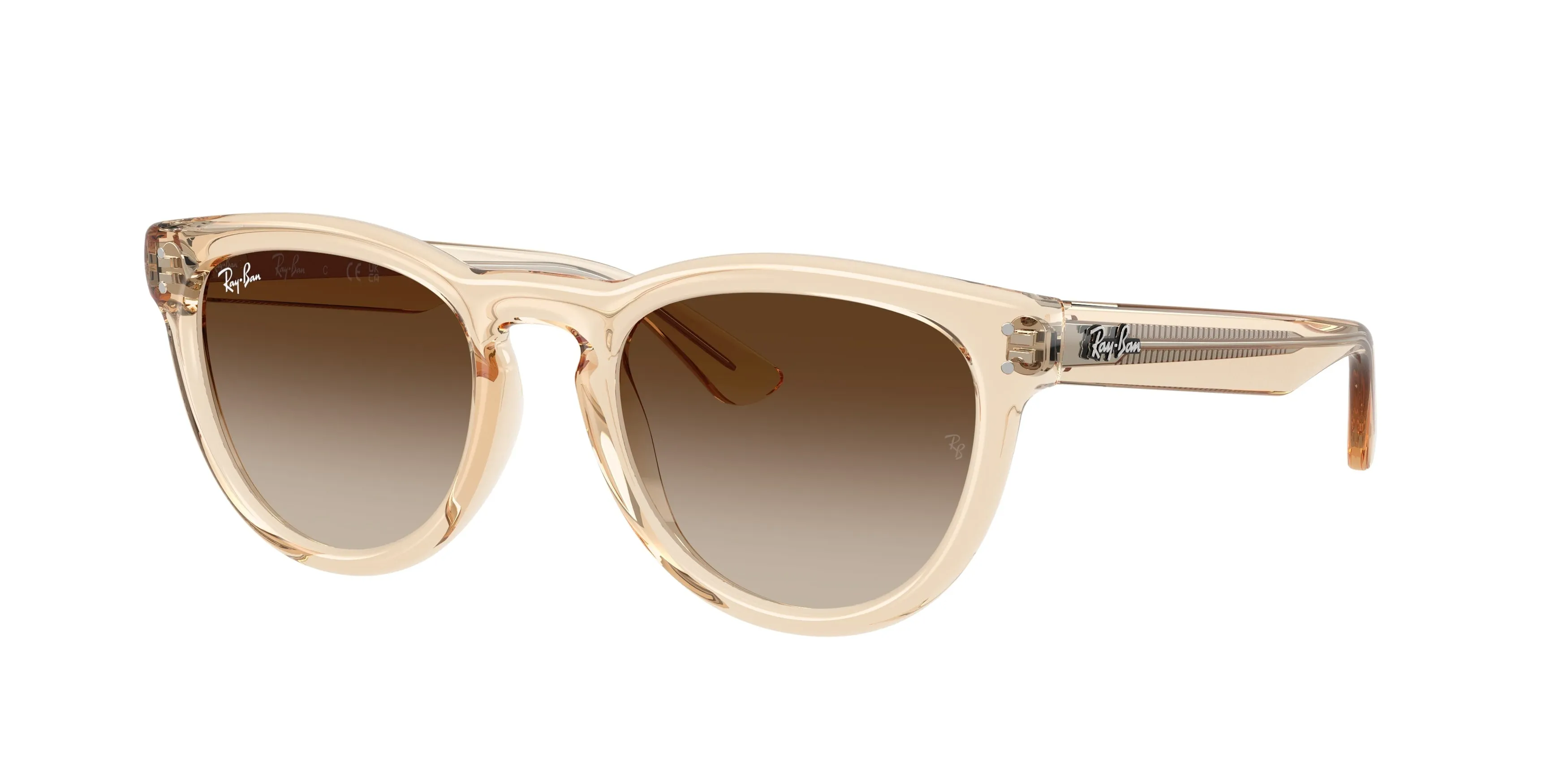 Ray - Ban RB2237 690213 Occhiali da sole Acetato Rosa Marrone Pantos Normale Sfumato - immagine 1