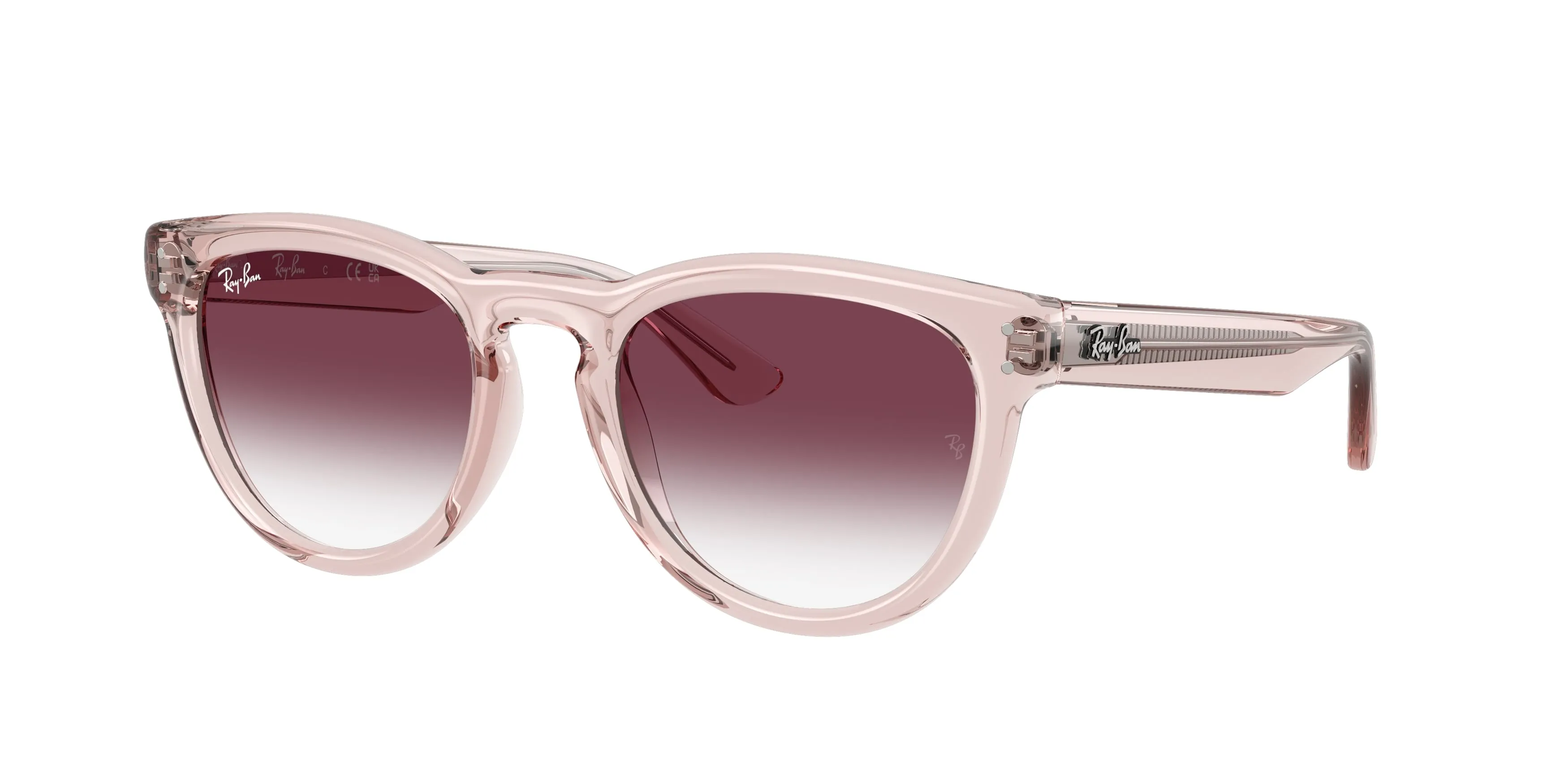 Ray - Ban RB2237 69018H Occhiali da sole Acetato Rosa Viola Pantos Normale Sfumato - immagine 1
