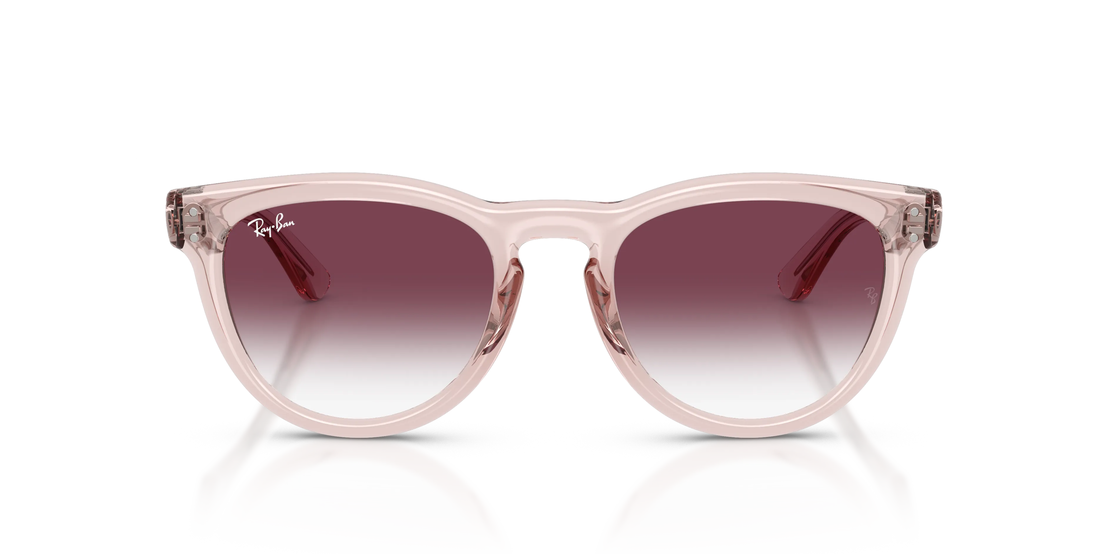 Ray - Ban RB2237 69018H Occhiali da sole Acetato Rosa Viola Pantos Normale Sfumato - immagine 3