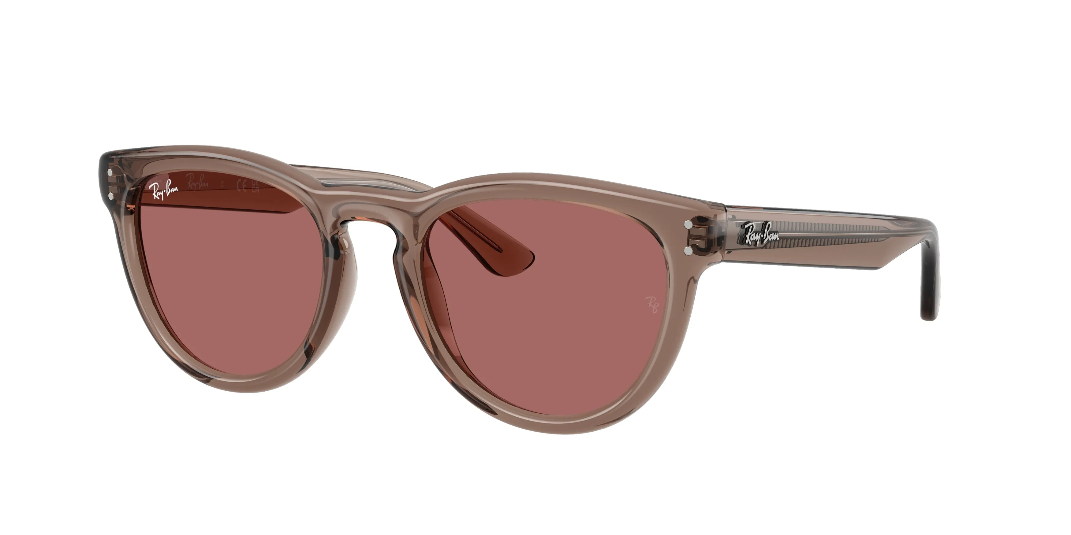 Ray - Ban RB2237 682769 Occhiali da sole Acetato Marrone Viola Pantos Normale - immagine 1