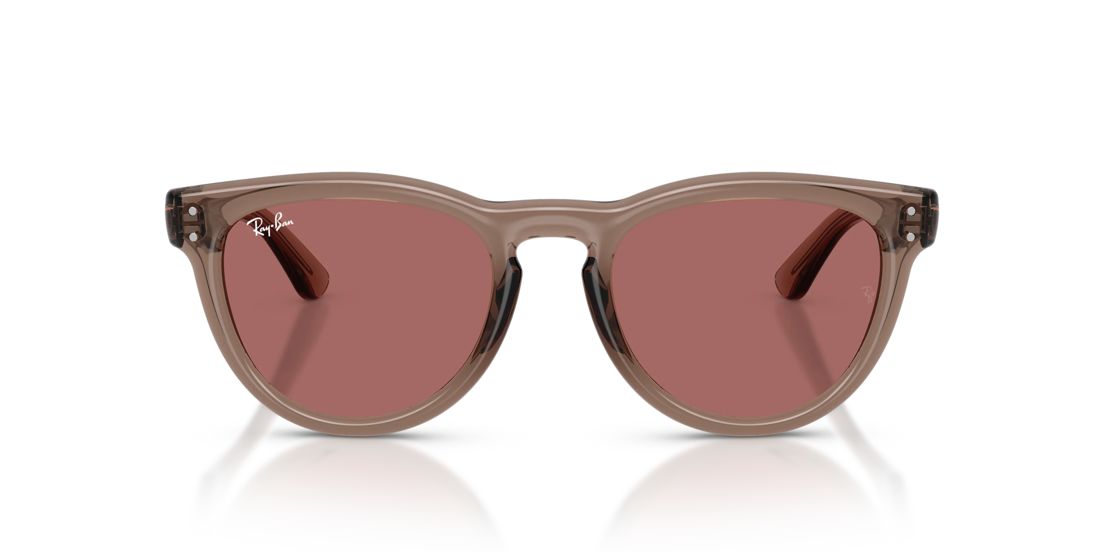 Ray - Ban RB2237 682769 Occhiali da sole Acetato Marrone Viola Pantos Normale - immagine 3