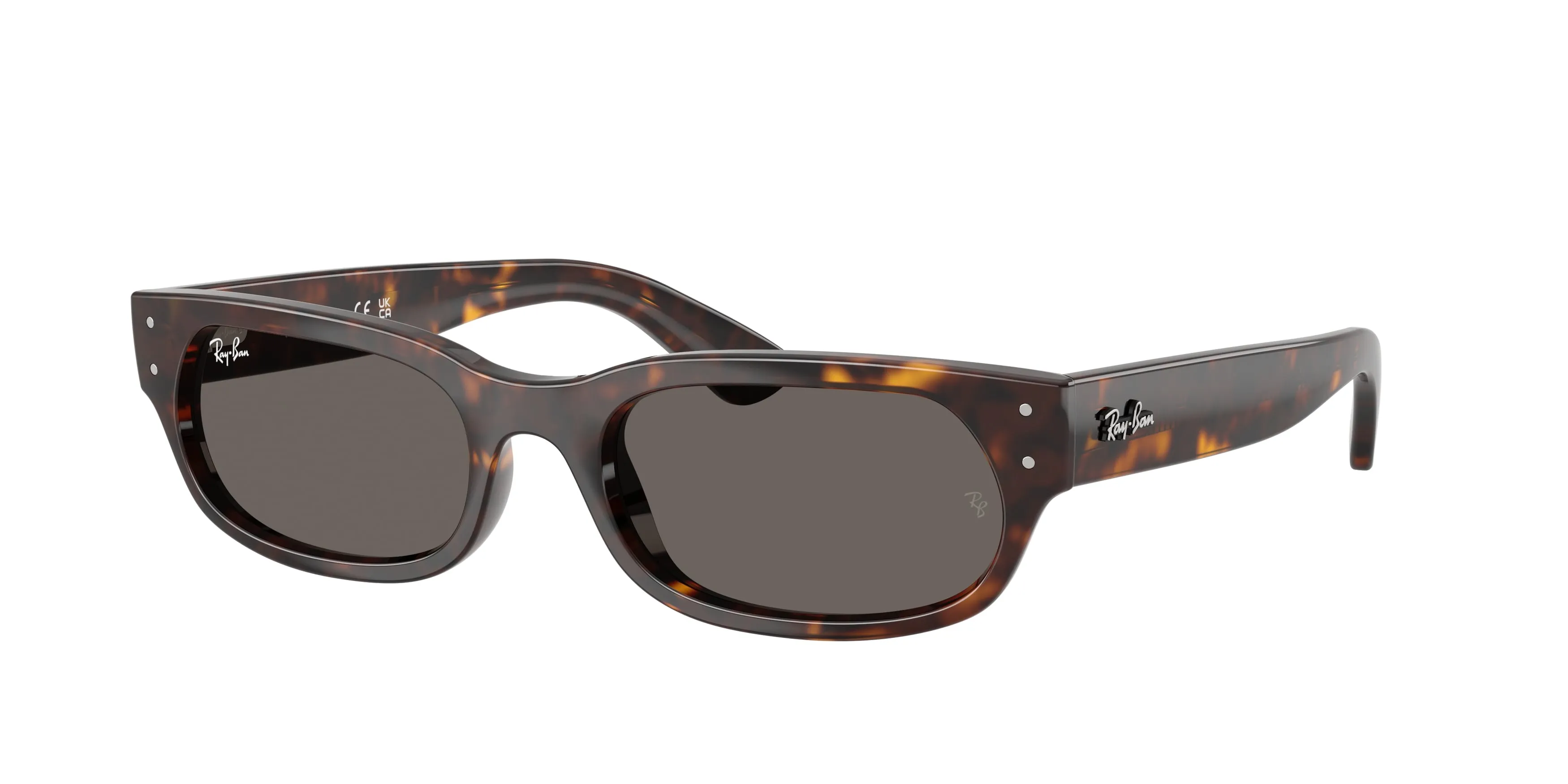 Ray - Ban RB2236 902/B1 Occhiali da sole Acetato Tartaruga Grigio Geometrica Normale - immagine 1