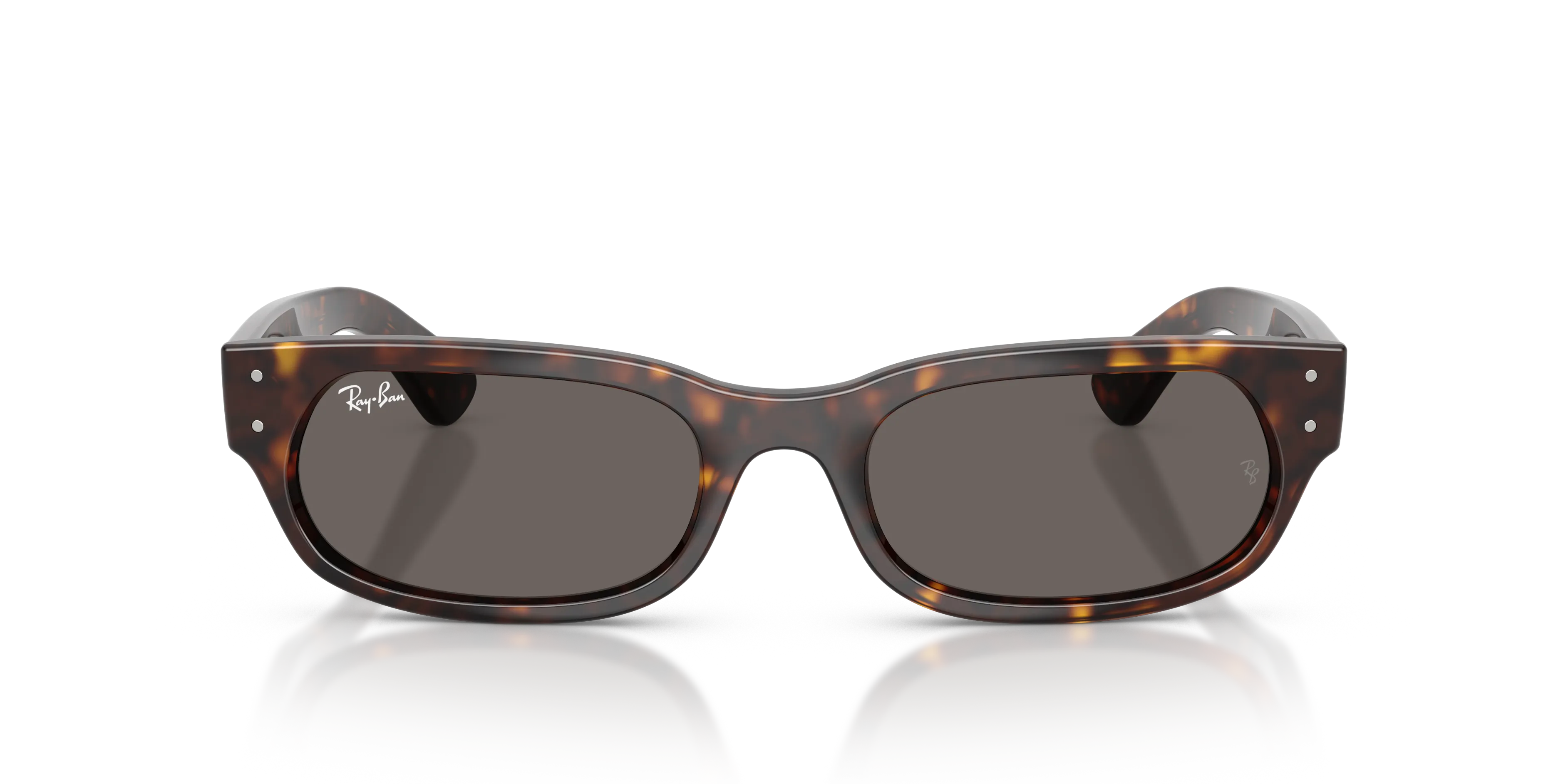 Ray - Ban RB2236 902/B1 Occhiali da sole Acetato Tartaruga Grigio Geometrica Normale - immagine 3