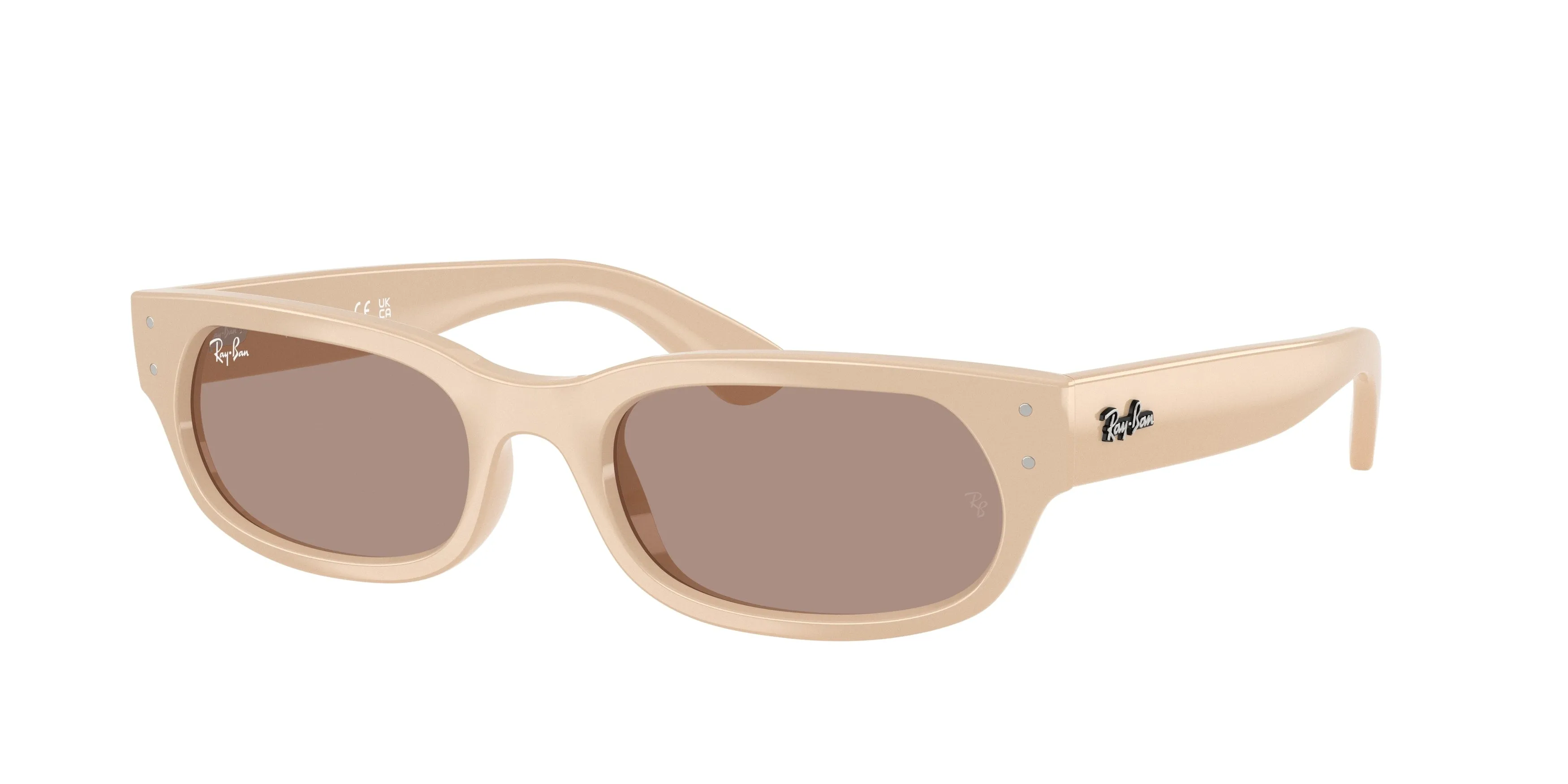 Ray - Ban RB2236 69004Q Occhiali da sole Acetato Rosa Marrone Geometrica Normale - immagine 1