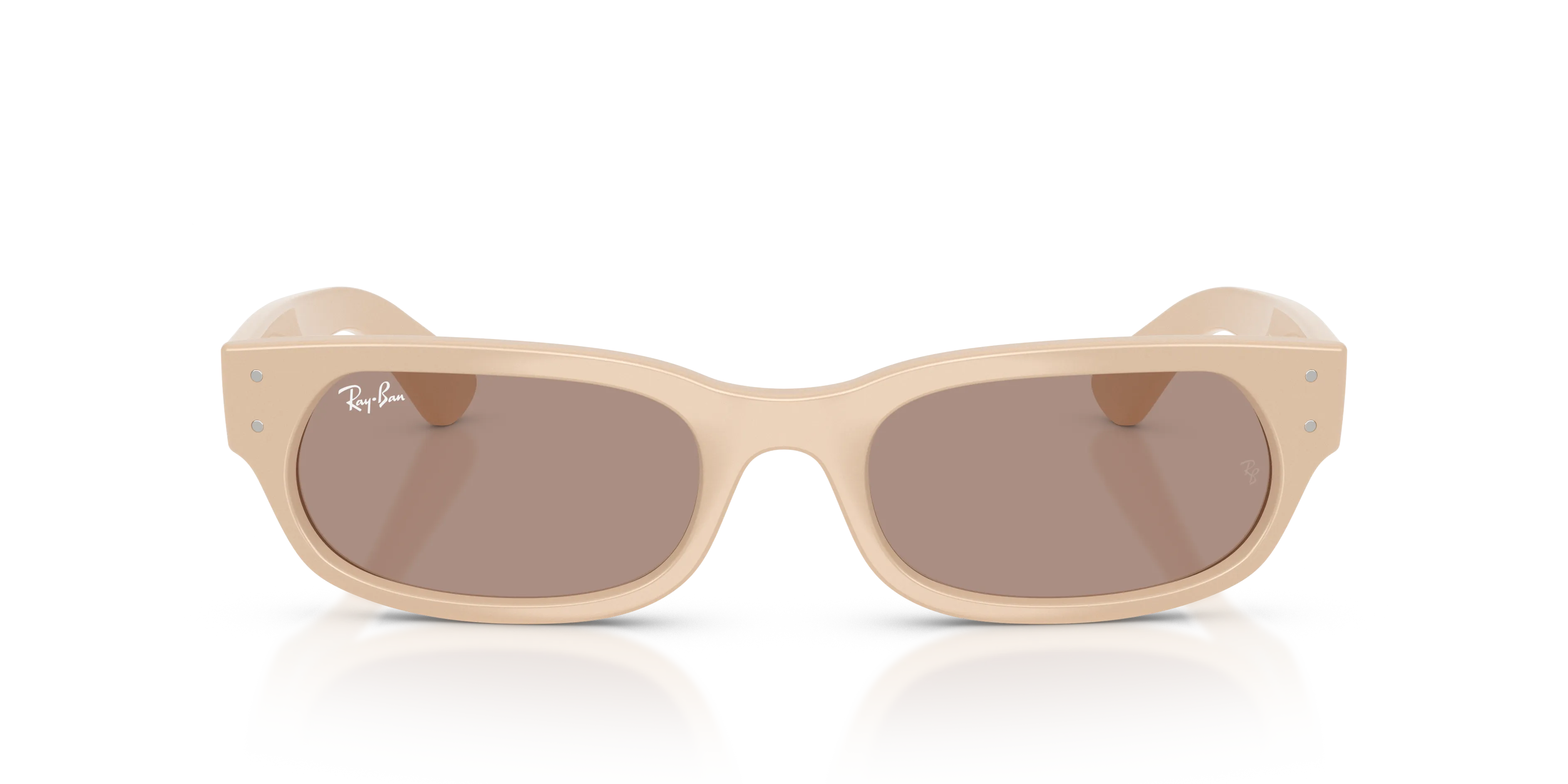 Ray - Ban RB2236 69004Q Occhiali da sole Acetato Rosa Marrone Geometrica Normale - immagine 3