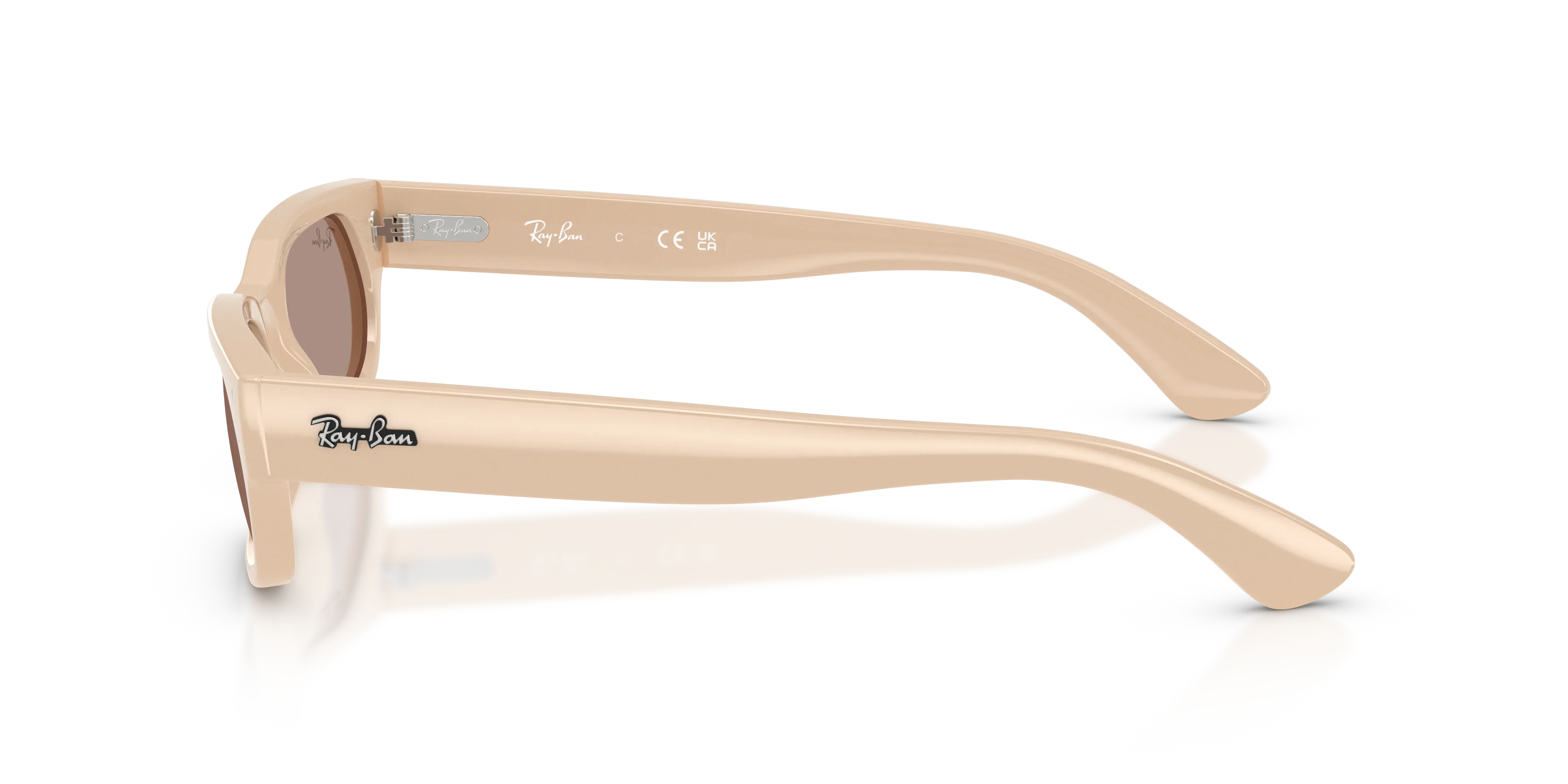 Ray - Ban RB2236 69004Q Occhiali da sole Acetato Rosa Marrone Geometrica Normale - immagine 4
