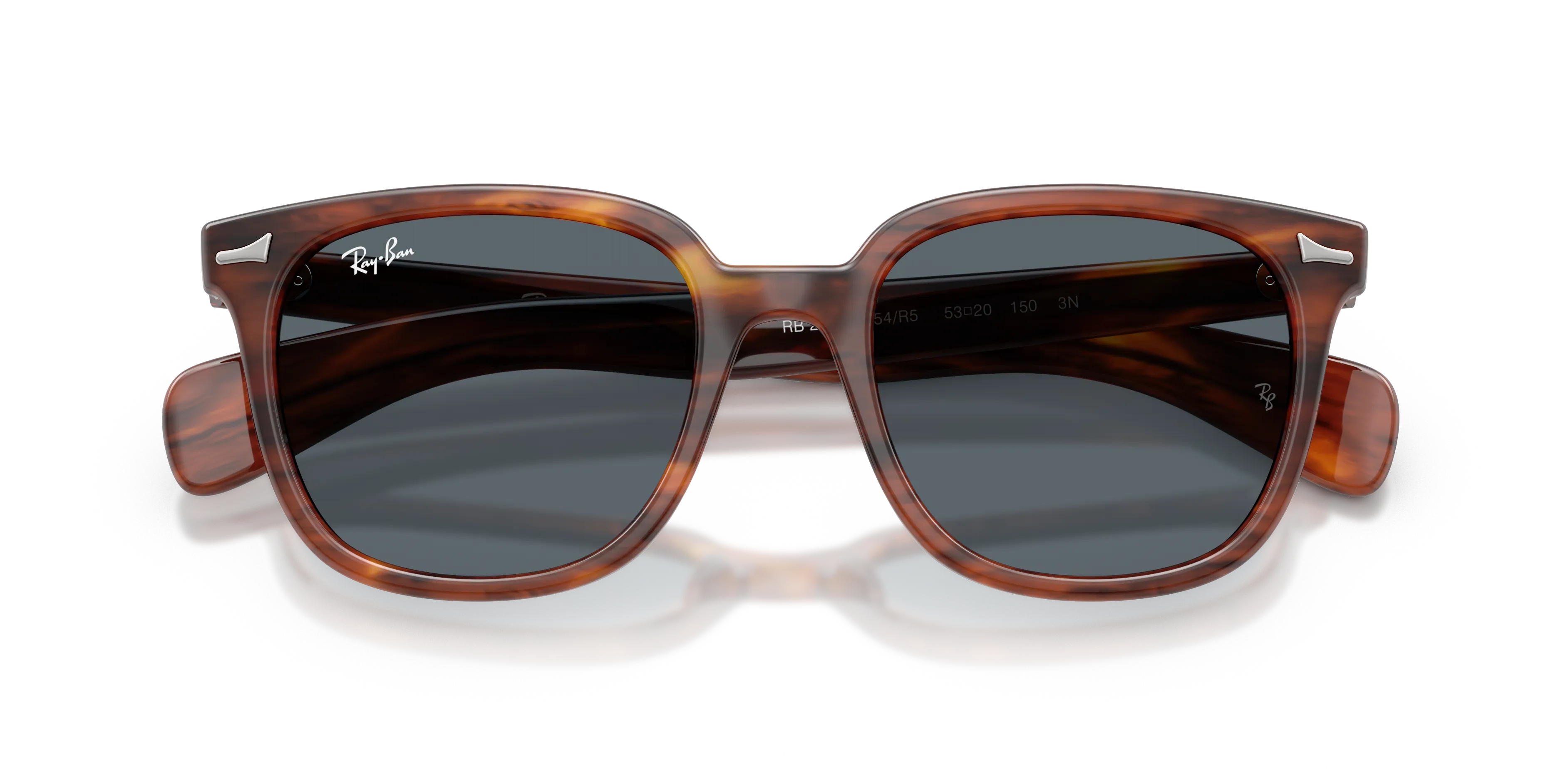 Ray - Ban RB2235 BRUNEL II 954/R5 Occhiali da sole Acetato Marrone Blu Squadrata Normale - immagine 2