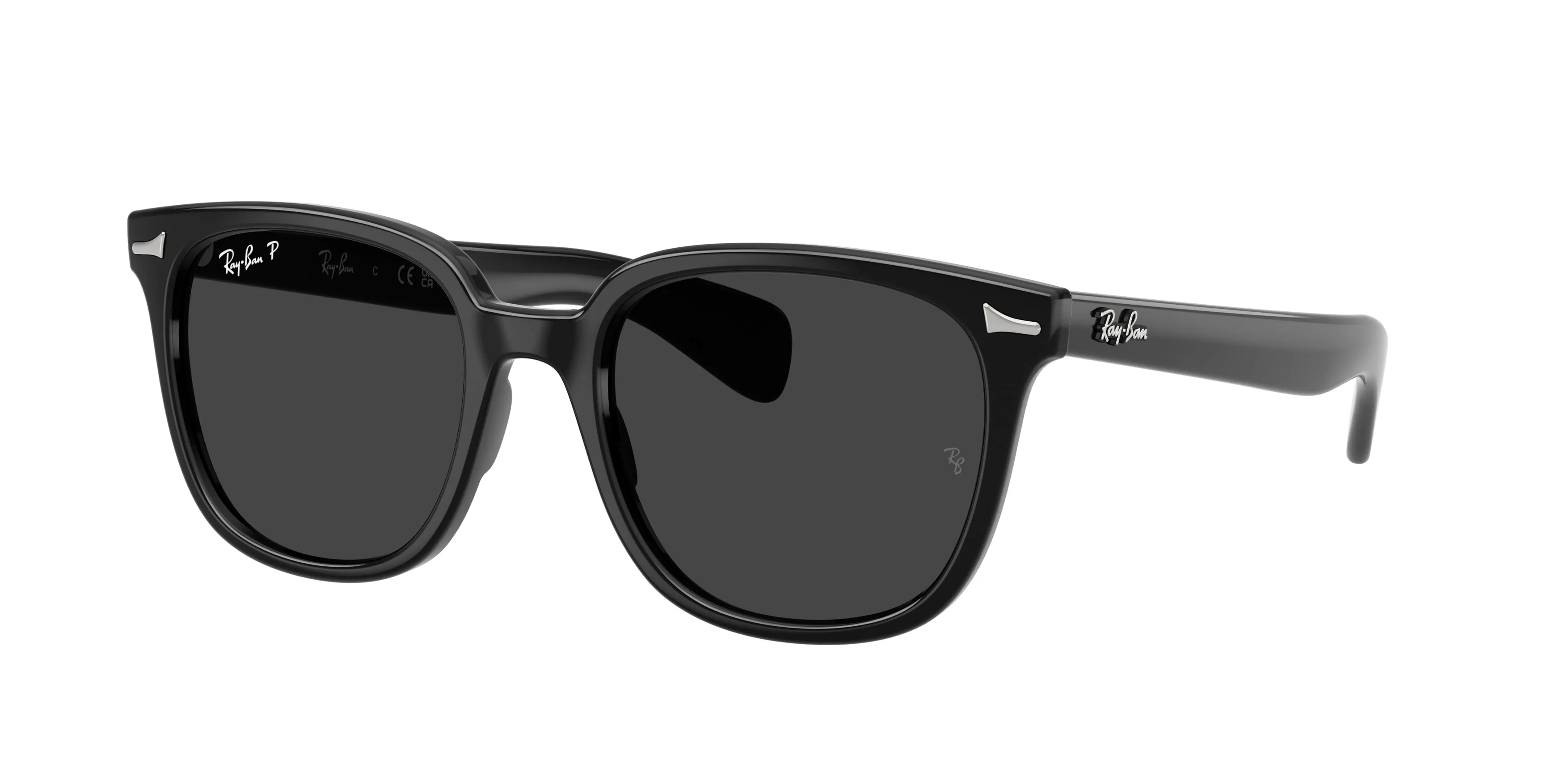 Ray - Ban RB2235 BRUNEL II 901/48 Occhiali da sole Acetato Nero Grigio Squadrata Polarizzata - immagine 1