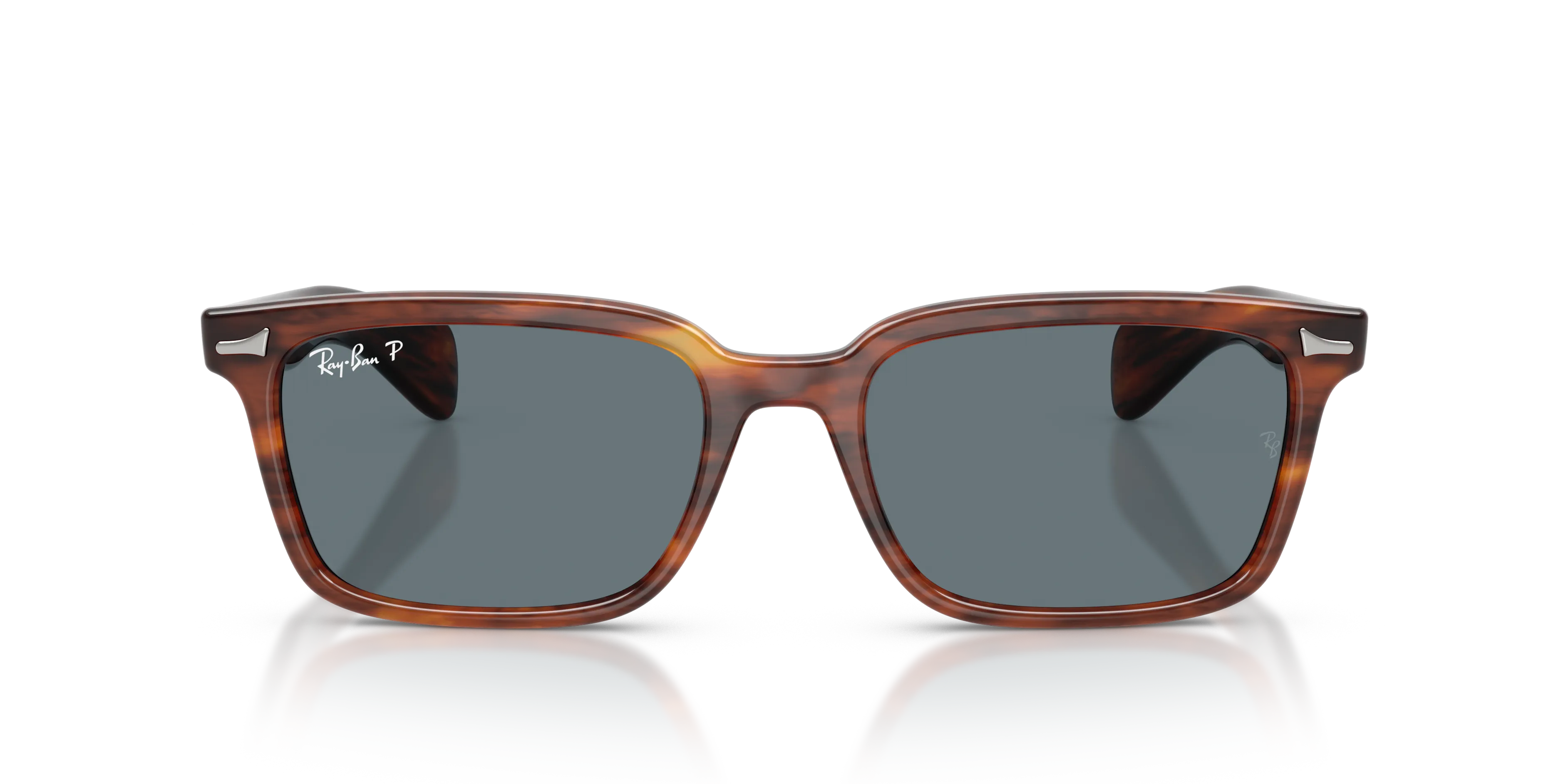 Ray - Ban RB2234 BRUNEL 954/3R Occhiali da sole Acetato Marrone Blu Squadrata Polarizzata - immagine 3
