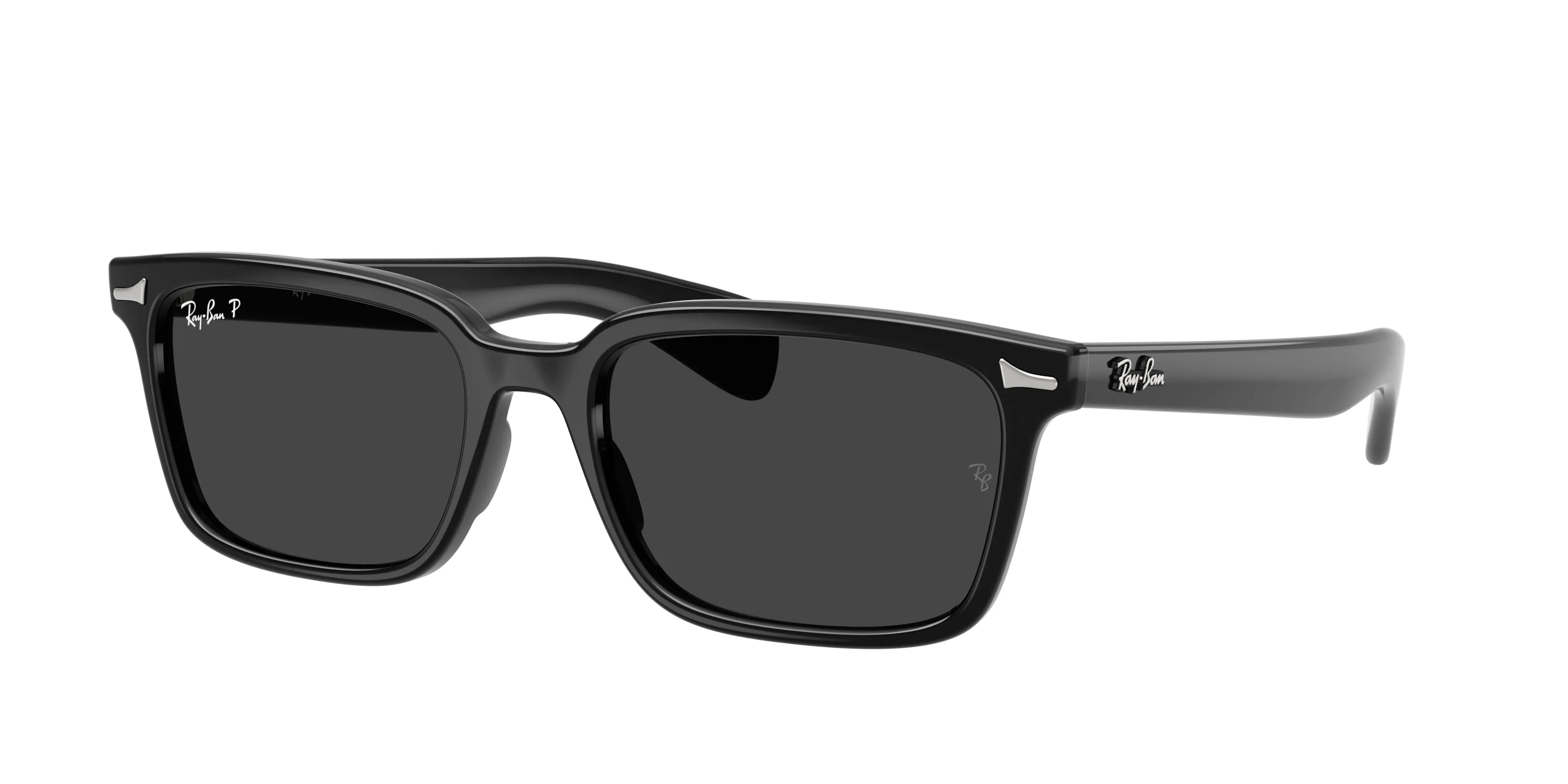 Ray - Ban RB2234 BRUNEL 901/48 Occhiali da sole Acetato Nero Grigio Squadrata Polarizzata - immagine 1