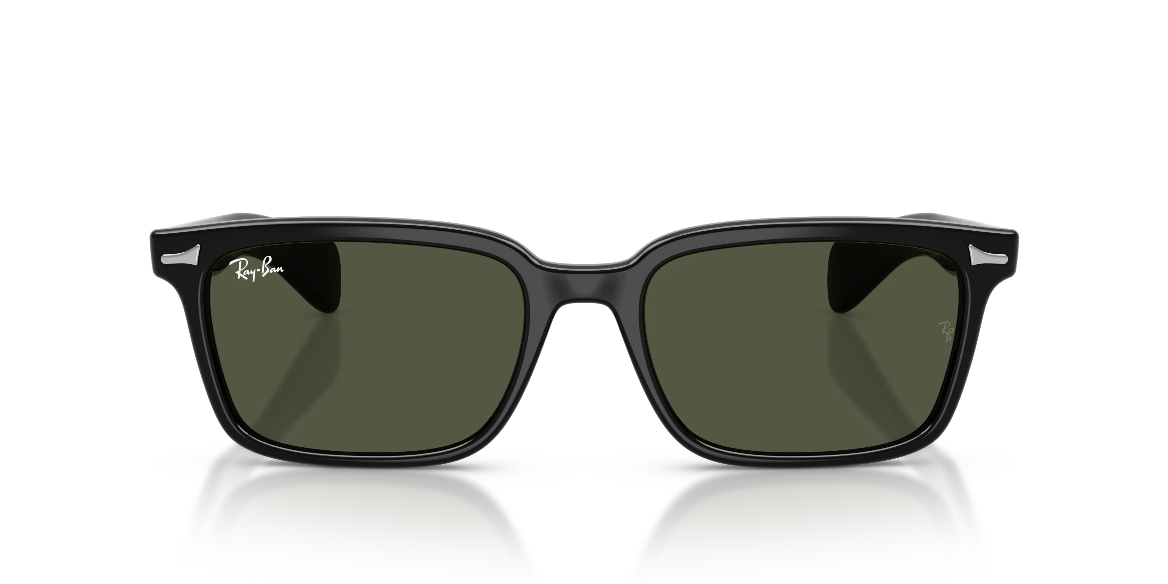 Ray - Ban RB2234 BRUNEL 901/31 Occhiali da sole Acetato Nero Verde Squadrata Normale - immagine 3