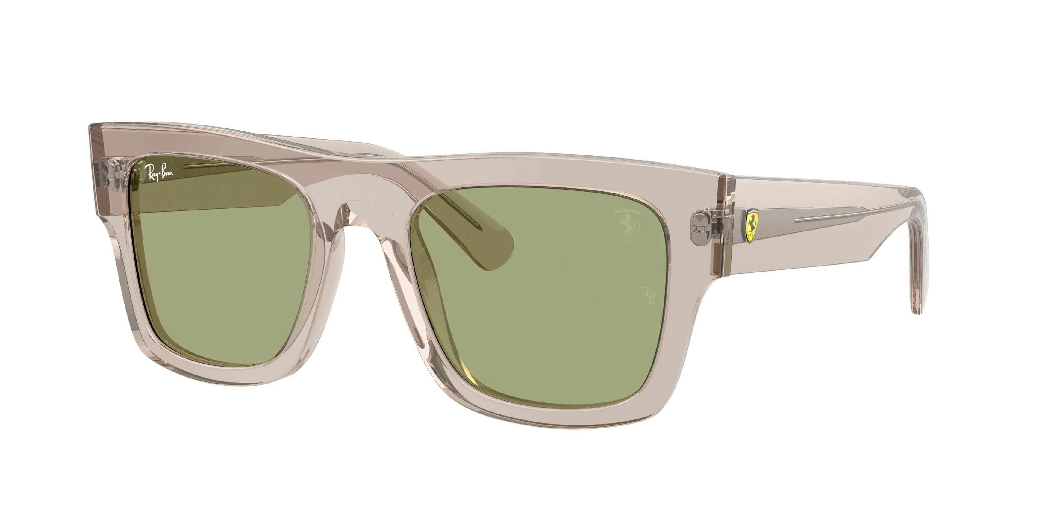 Ray - Ban RB2217M F71282 Occhiali da sole Acetato Marrone Verde Squadrata Normale - immagine 1