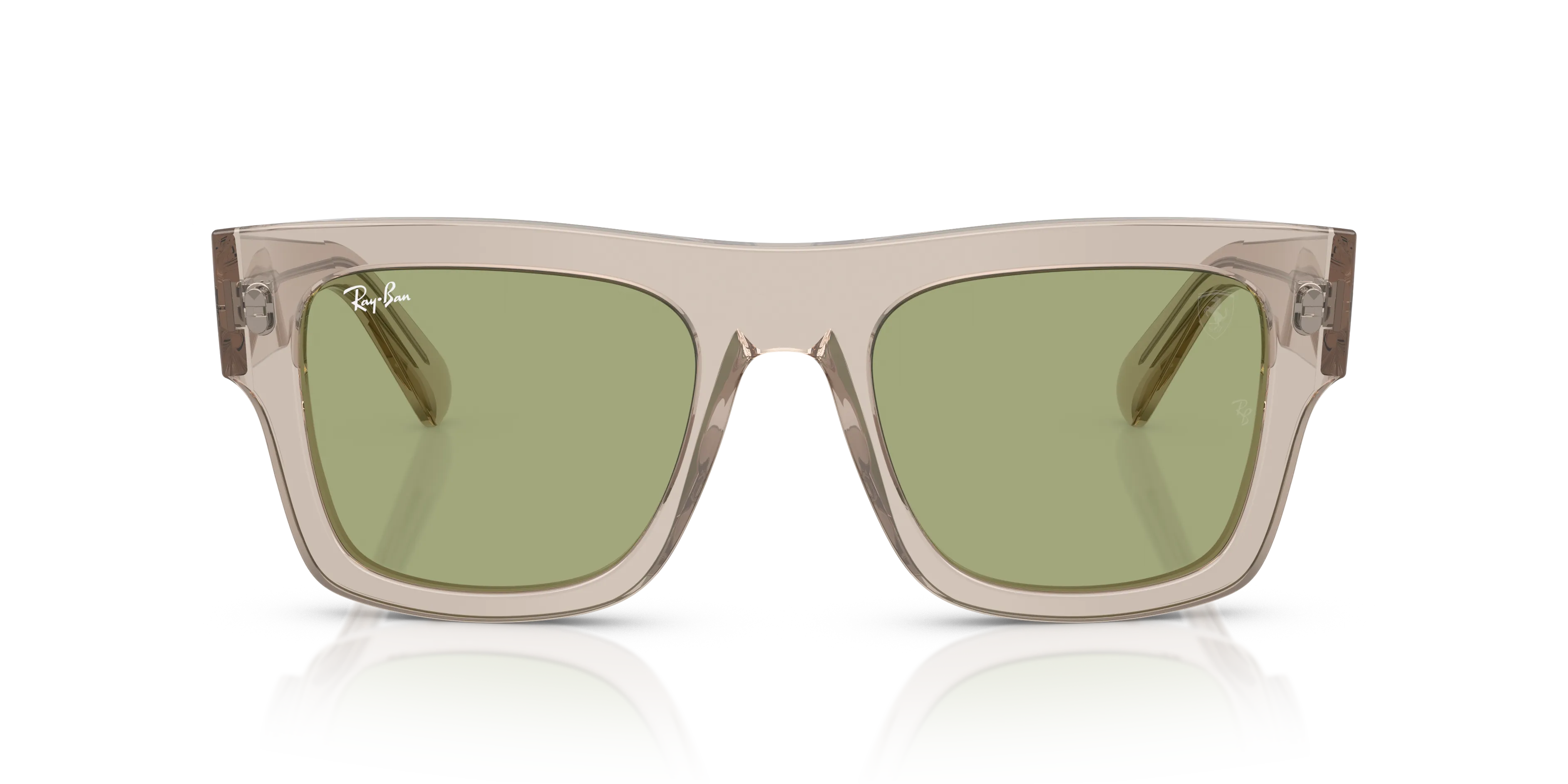 Ray - Ban RB2217M F71282 Occhiali da sole Acetato Marrone Verde Squadrata Normale - immagine 3