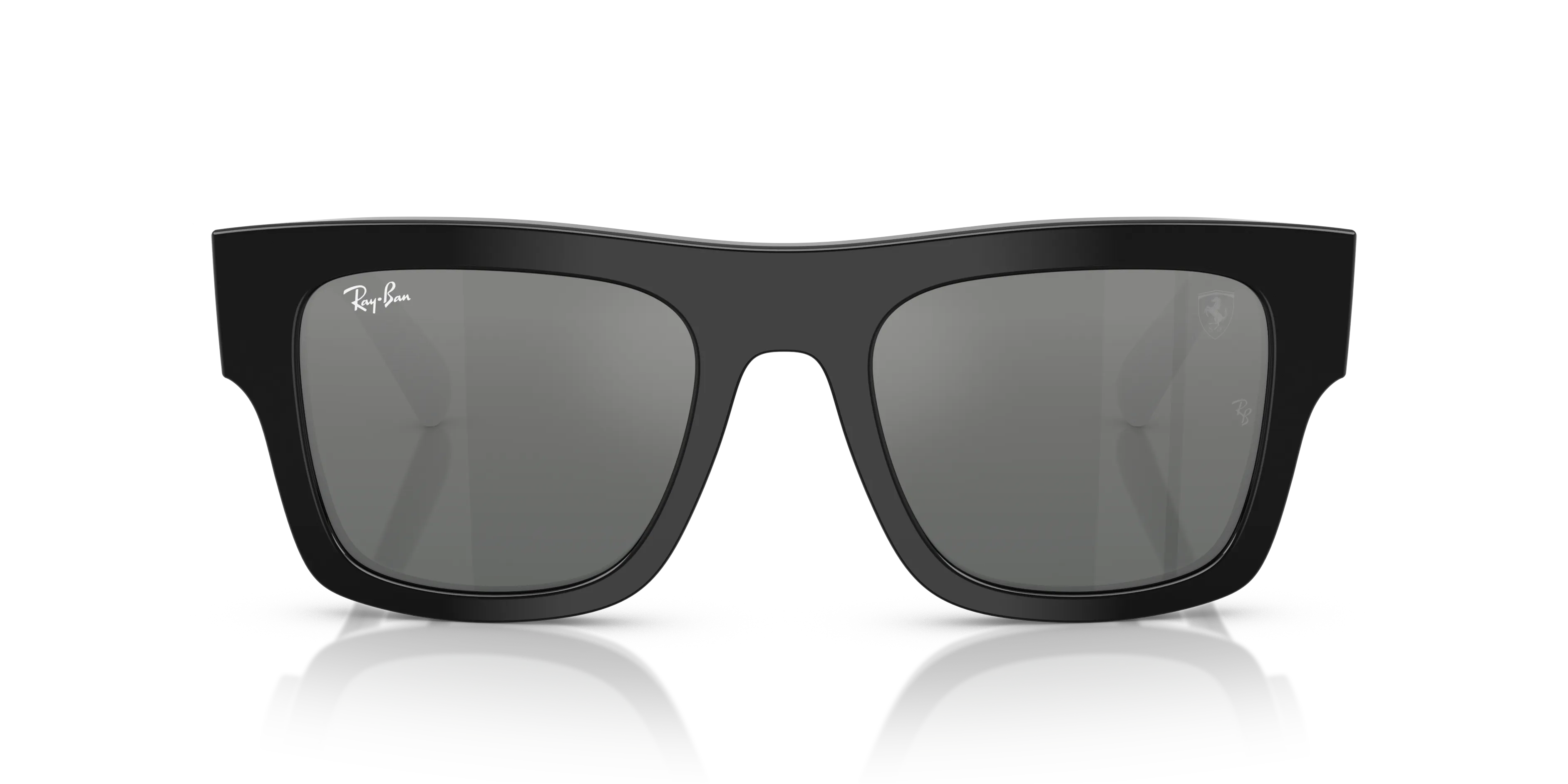 Ray - Ban RB2217M F60188 Occhiali da sole Acetato Nero Grigio Squadrata Normale Sfumato - immagine 3